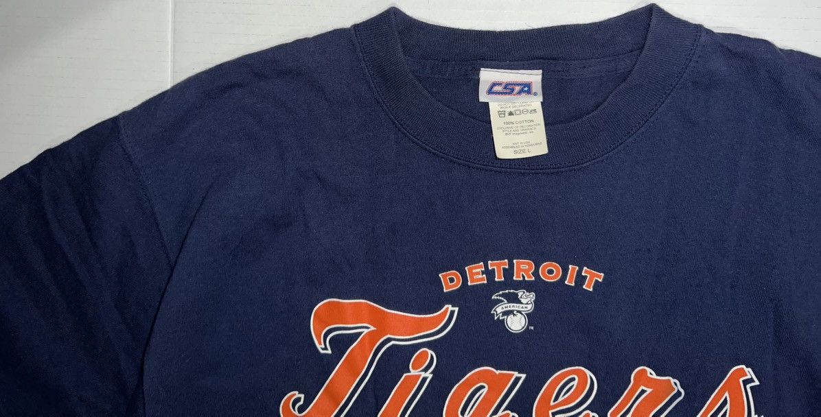 Vintage Vintage Detroit Tigers Csa Shirt Mens L Blue Baseball Mlb Size US L / EU 52-54 / 3 - 4 Thumbnail