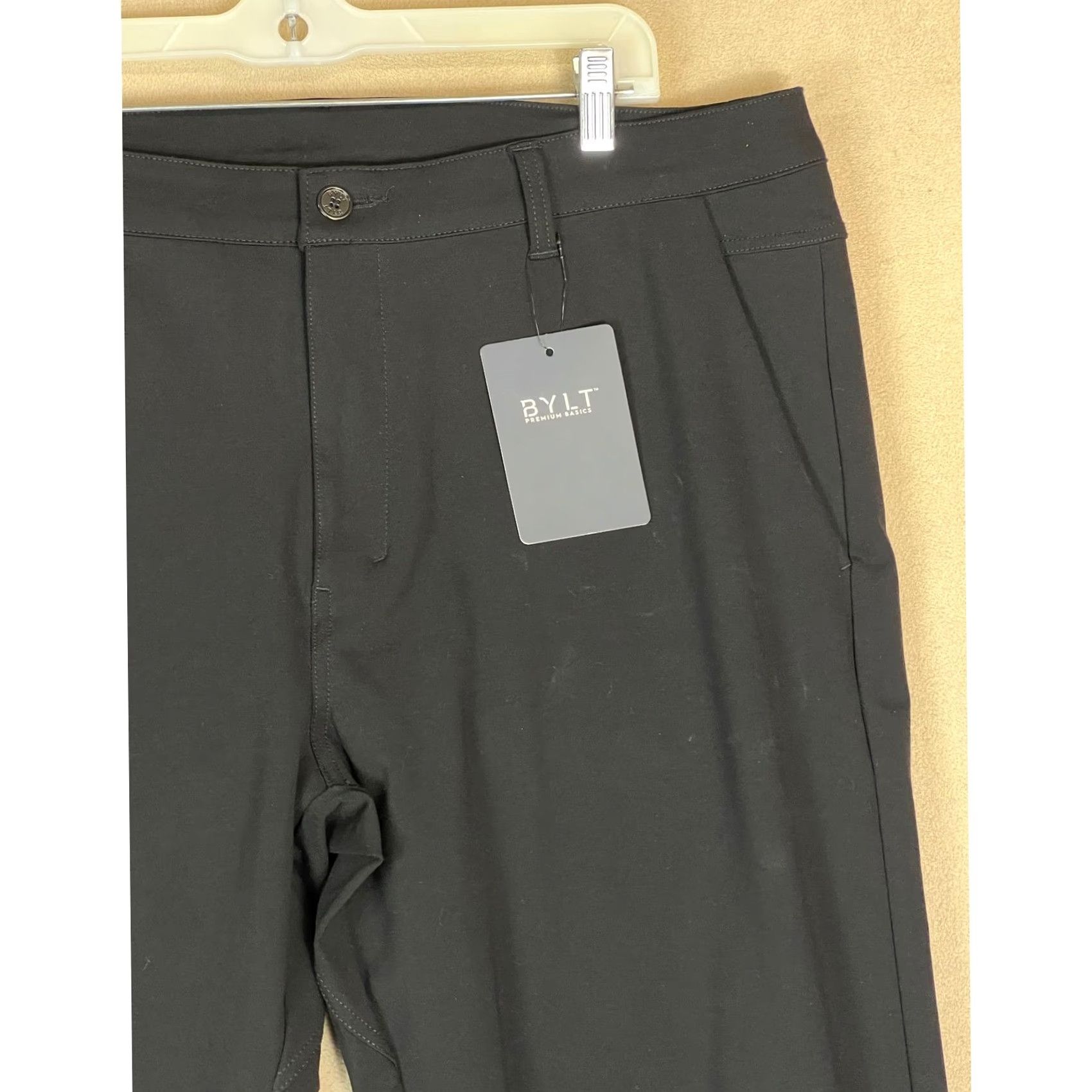 Vintage BYLT Premium Basics Everyday Pant 2.0 Tall Black Mens 40T New with Tags Size US 40 / EU 56 - 2 Thumbnail