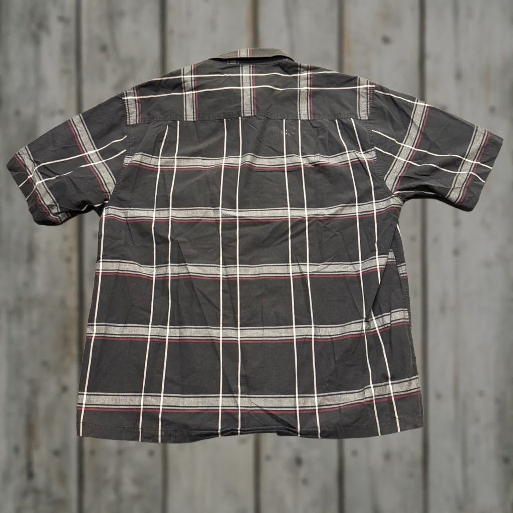 The Unbranded Brand Y2K Dress Shirt Men XL Multicolor Plaid Cotton Blend Stained Button Up Property Distressed Traditional Shirt Mens XL Size 46R - 1 Thumbnail