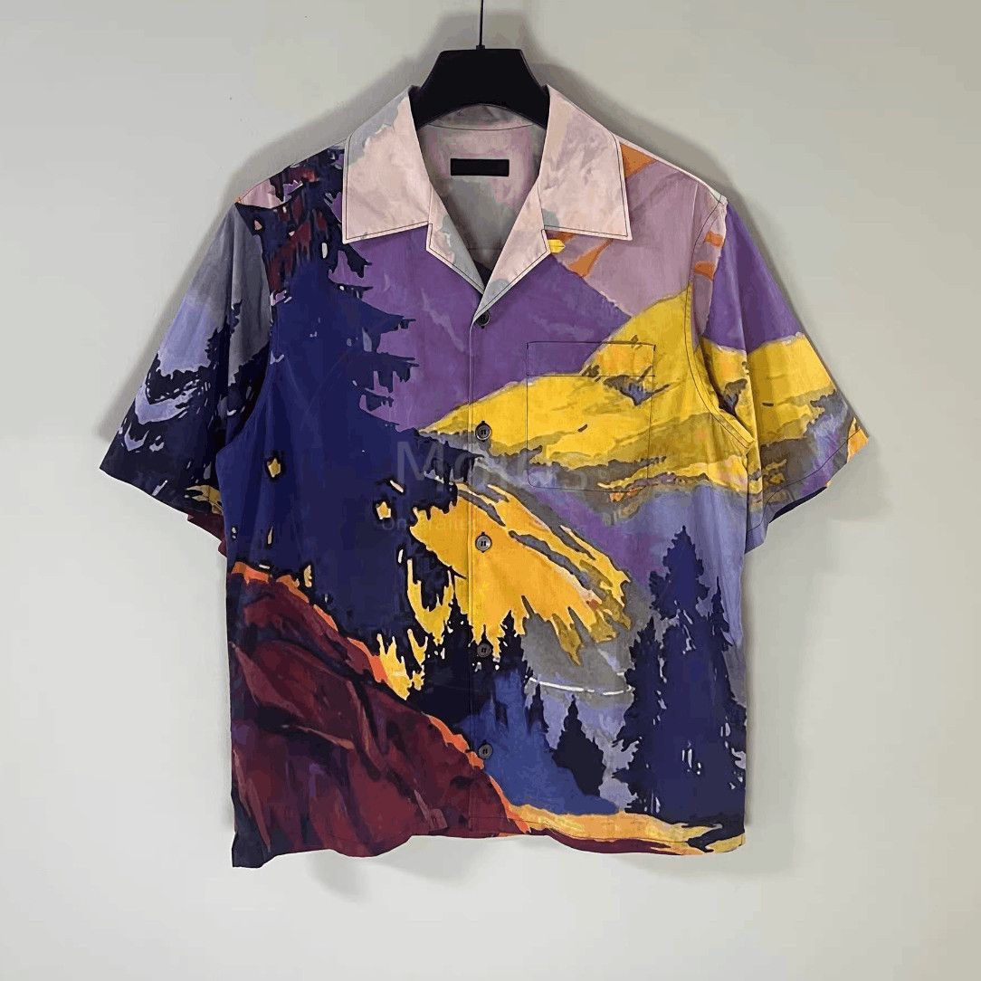Prada Prada Forest Painting Shirt-2508 Size US L / EU 52-54 / 3 - 1 Thumbnail