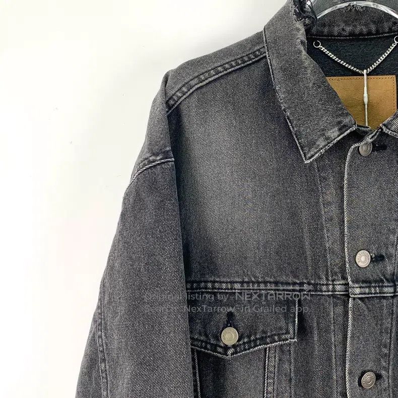 Balenciaga Balenciaga Black and Grey Washed Distressed Logo Letter Pr Size XXS / US 00 / IT 34 - 3 Thumbnail