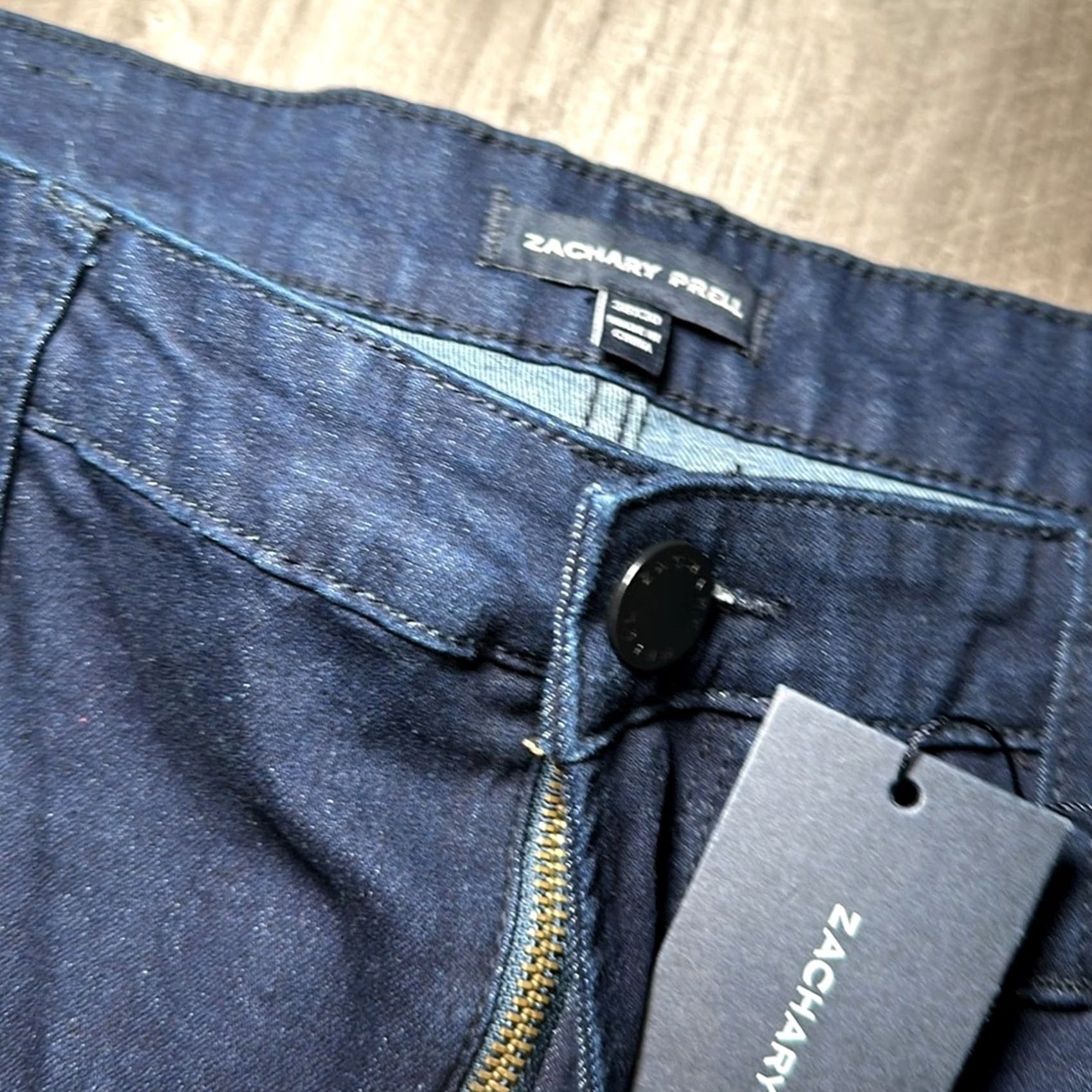 Vintage Zachary Prell Jeans - 38x30 Men's Jeans Tapered Blue 38 Regular Inseam 30"} Size US 38 / EU 54 - 7 Thumbnail