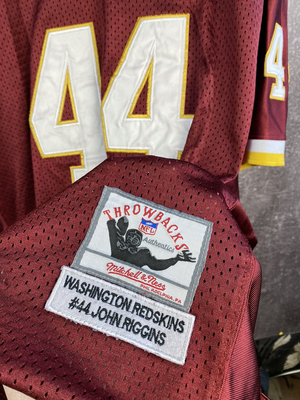 Mitchell & Ness × NFL × Vintage Throwback Redskins Jersey John Riggins Size US L / EU 52-54 / 3 - 3 Thumbnail