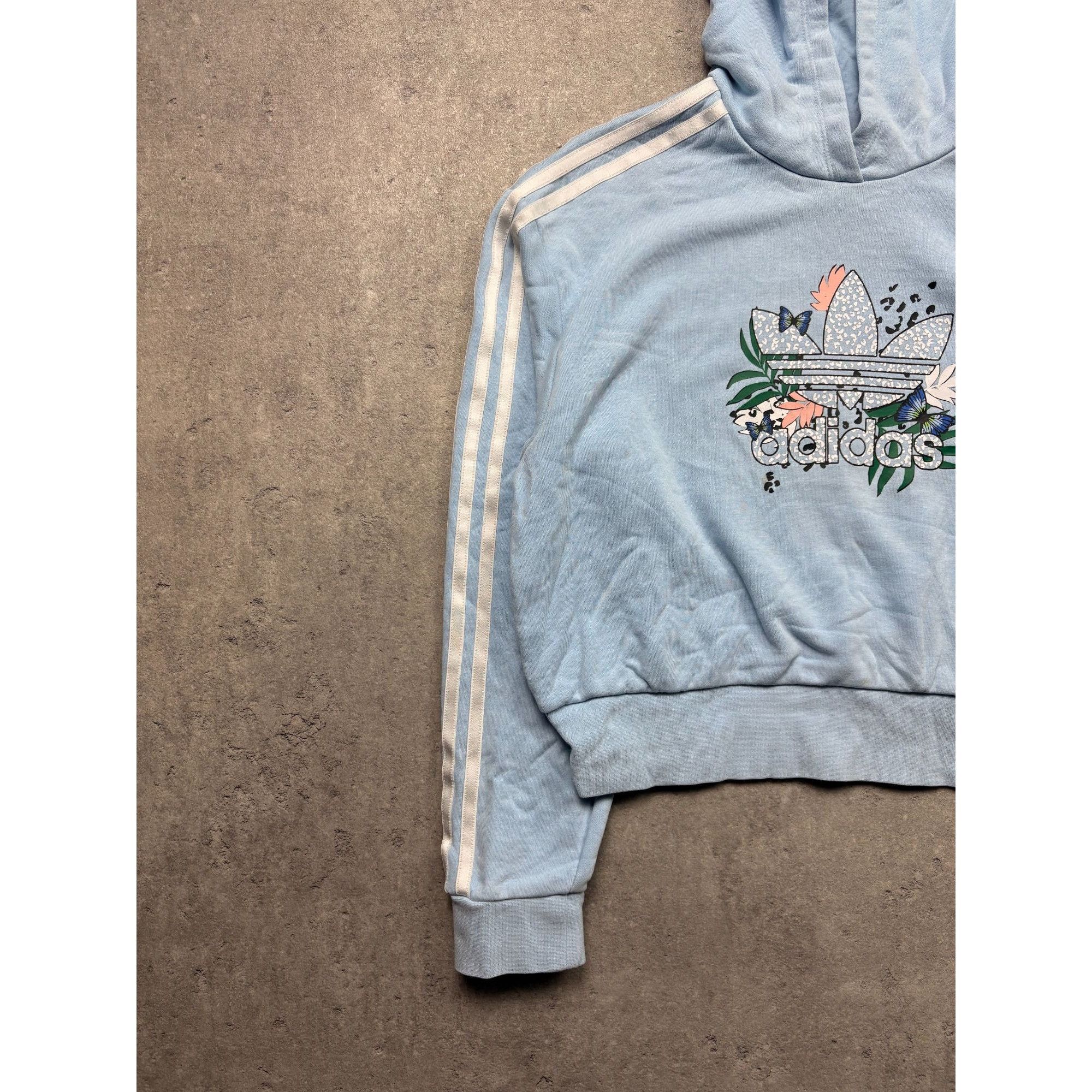 Adidas ✨ adidas x HER Studio London Cropped Hoodie – Pastel Blue & Size S / US 4 / IT 40 - 2 Thumbnail