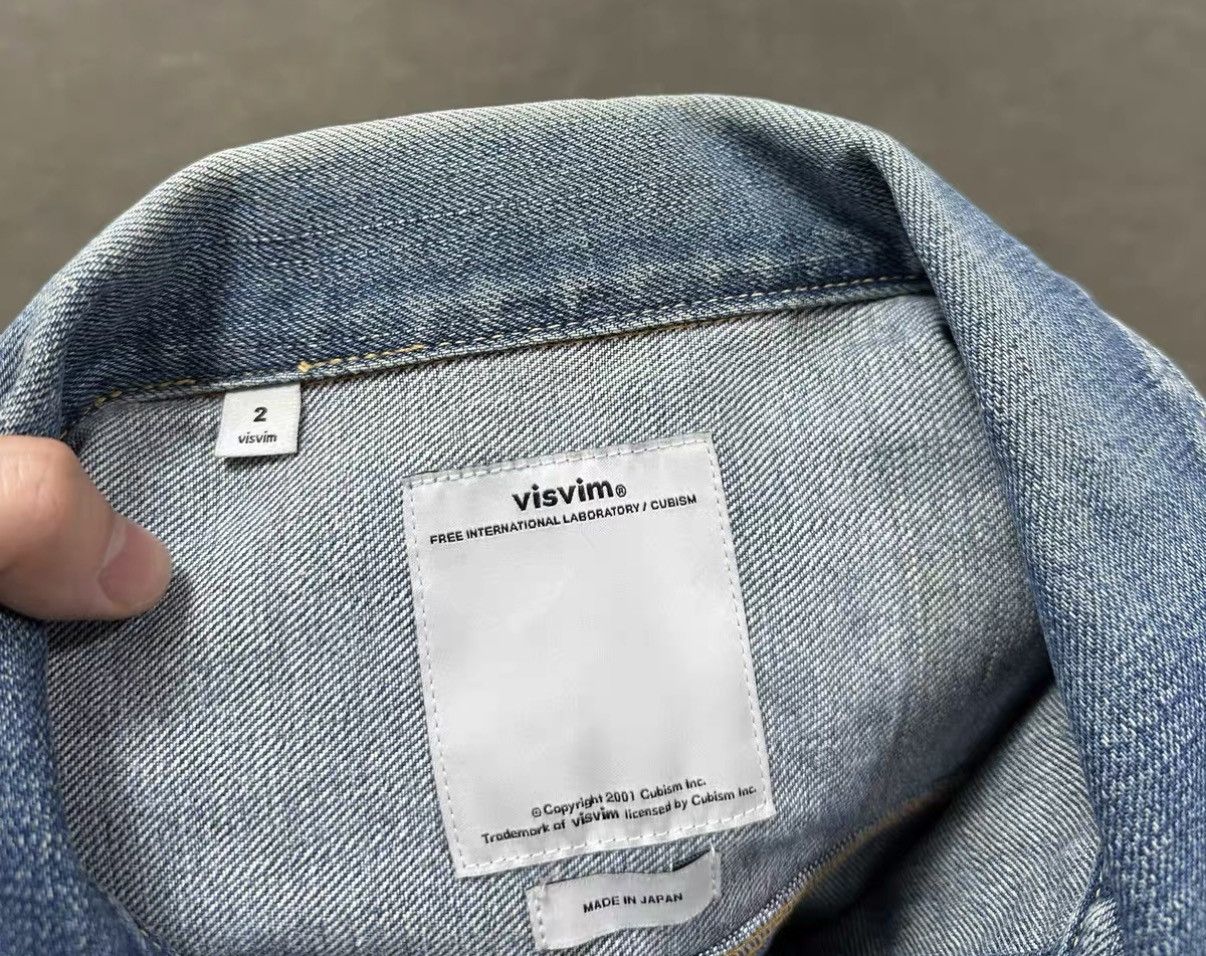 Visvim VISVIM SS 101 JKT DMGD Washed Denim Jacket J16 Size US S / EU 44-46 / 1 - 6 Thumbnail