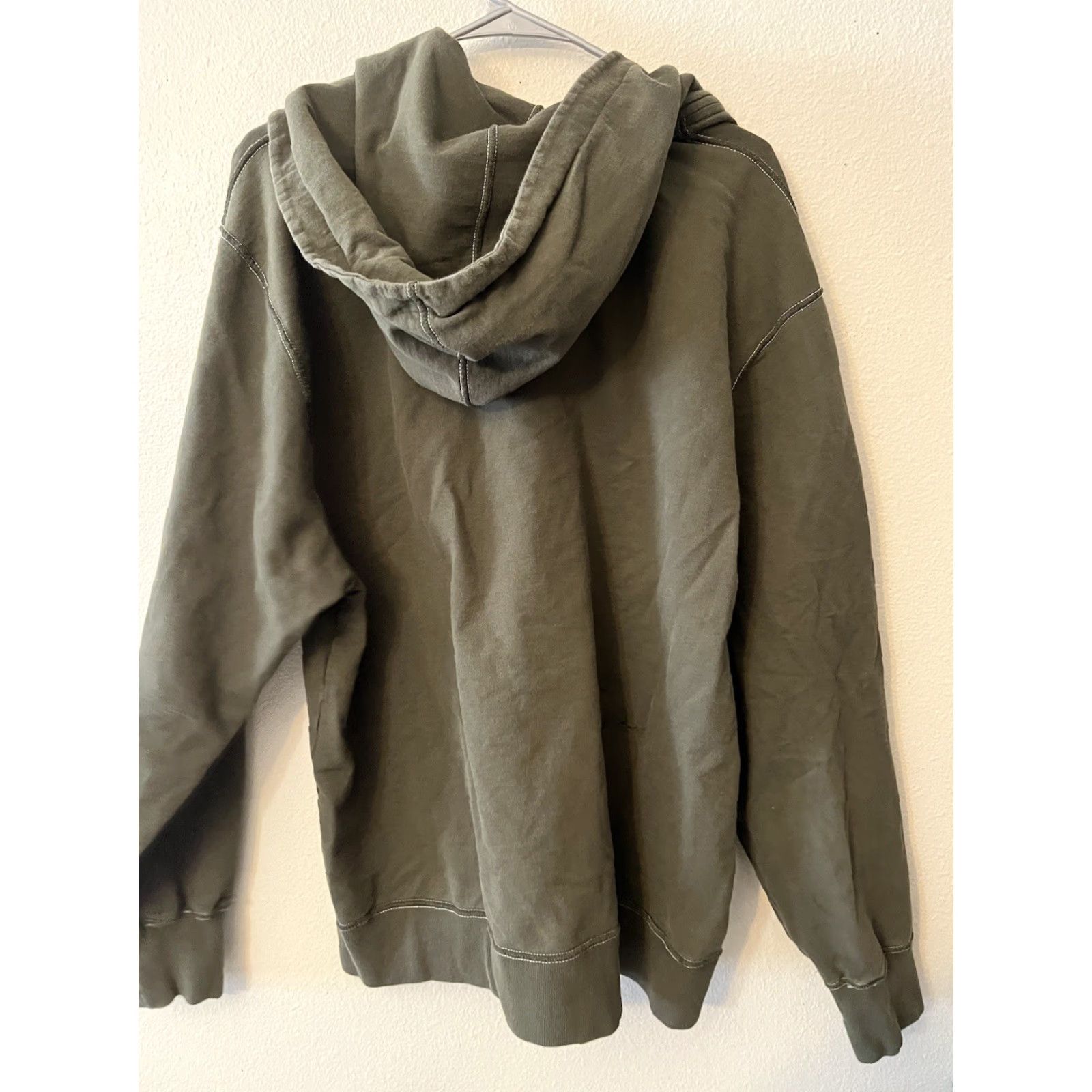 Izod IZOD Hoodie Men XL Green Relaxed Classic Henley Hooded Pockets Logo Shirt Sleeve Long Size US XL / EU 56 / 4 - 3 Thumbnail