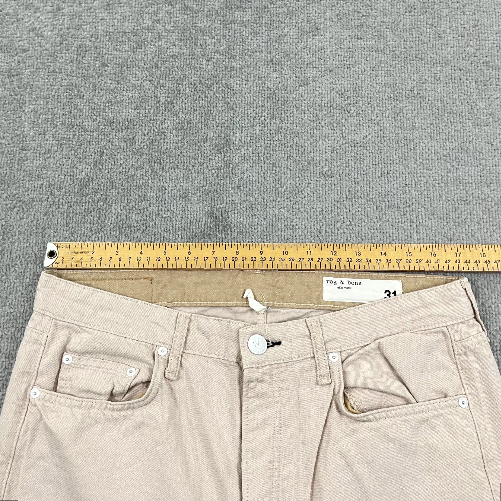 Rag & Bone Rag & bone Logan Mid Rise Wide Leg Jeans Size 31 Pink Blush Wide-Leg Womens Jeans 34 x 32 Rectangles? Size 24" / US 00 / IT 34 - 6 Thumbnail
