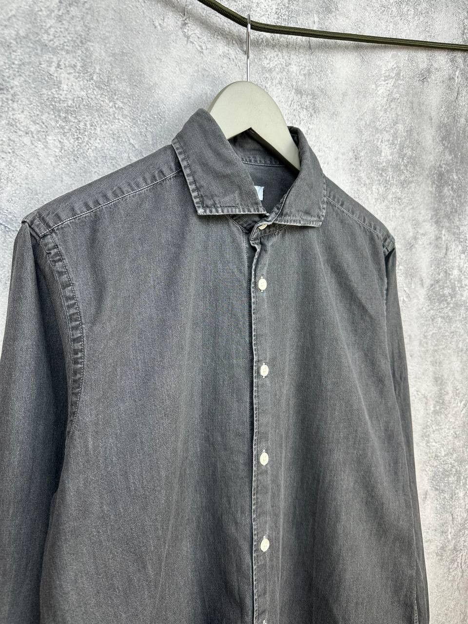 Reiss REISS Knight Dark Wash Denim Shirt Button Up Off-Duty Style Size US L / EU 52-54 / 3 - 3 Thumbnail