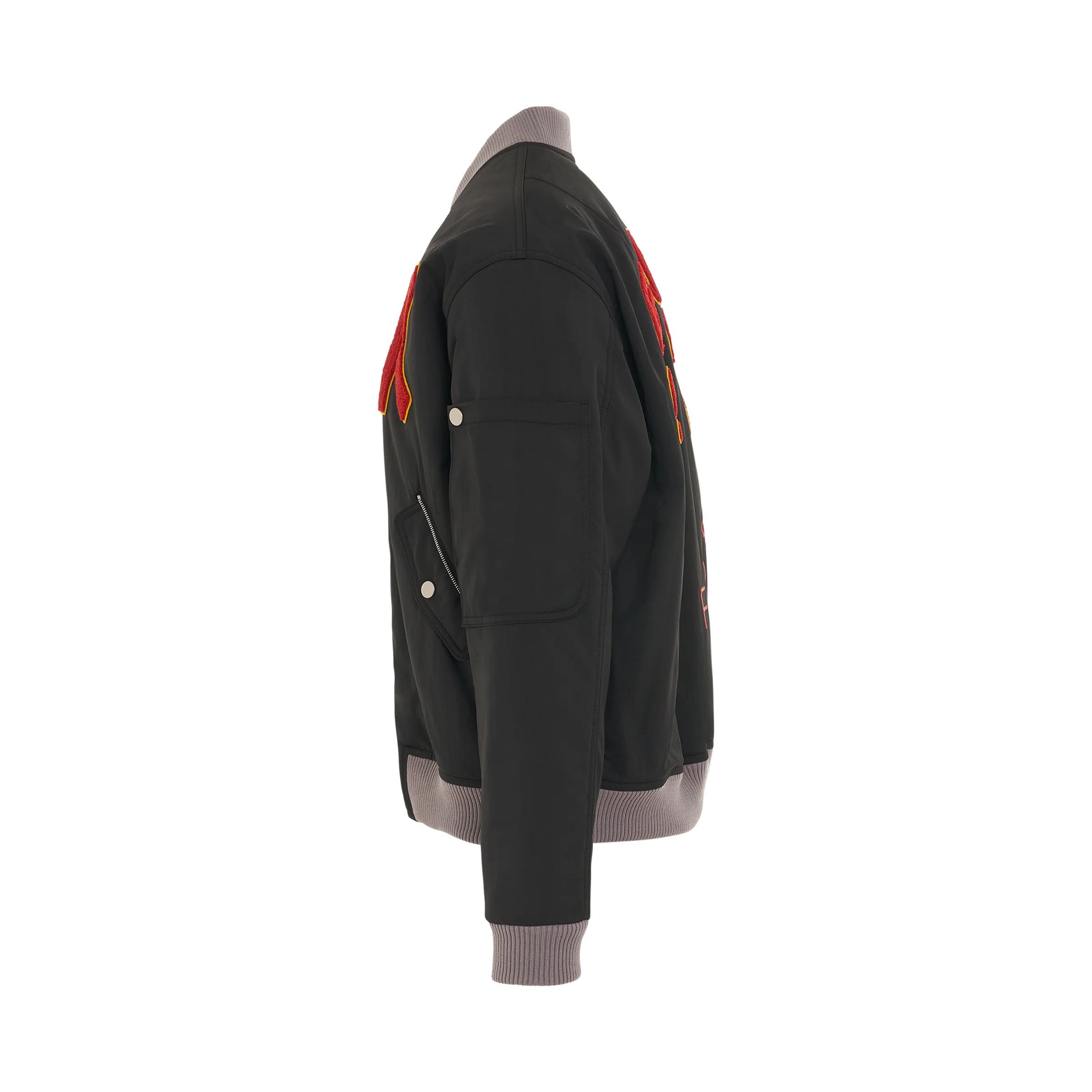 Kenzo o1mris0824 Bomber Jacket in Black Size US L / EU 52-54 / 3 - 3 Thumbnail