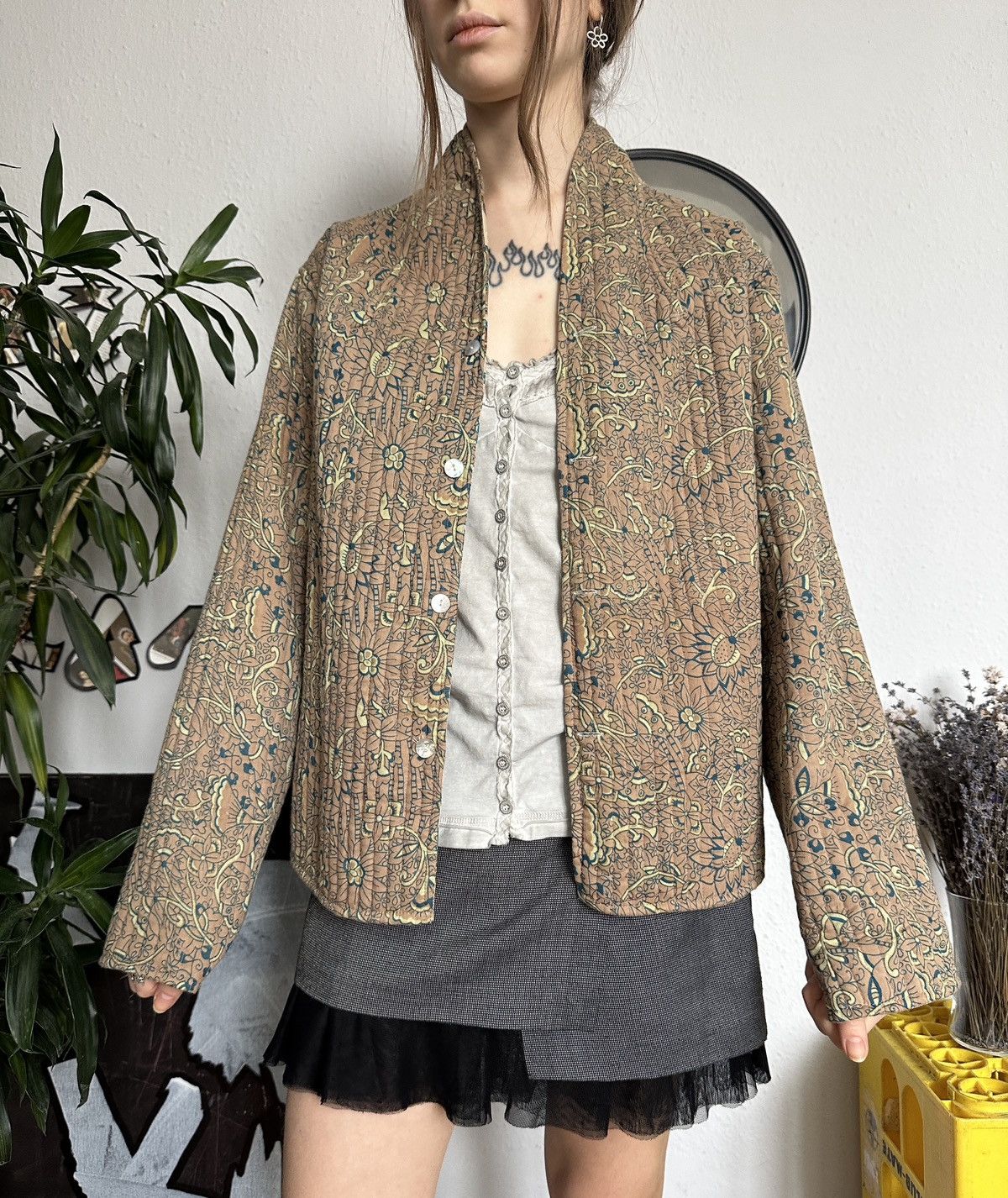Japanese Brand × Seditionaries Reversible Quilted Asian Style 2 Side Floral Jacket Size ONE SIZE - 4 Thumbnail