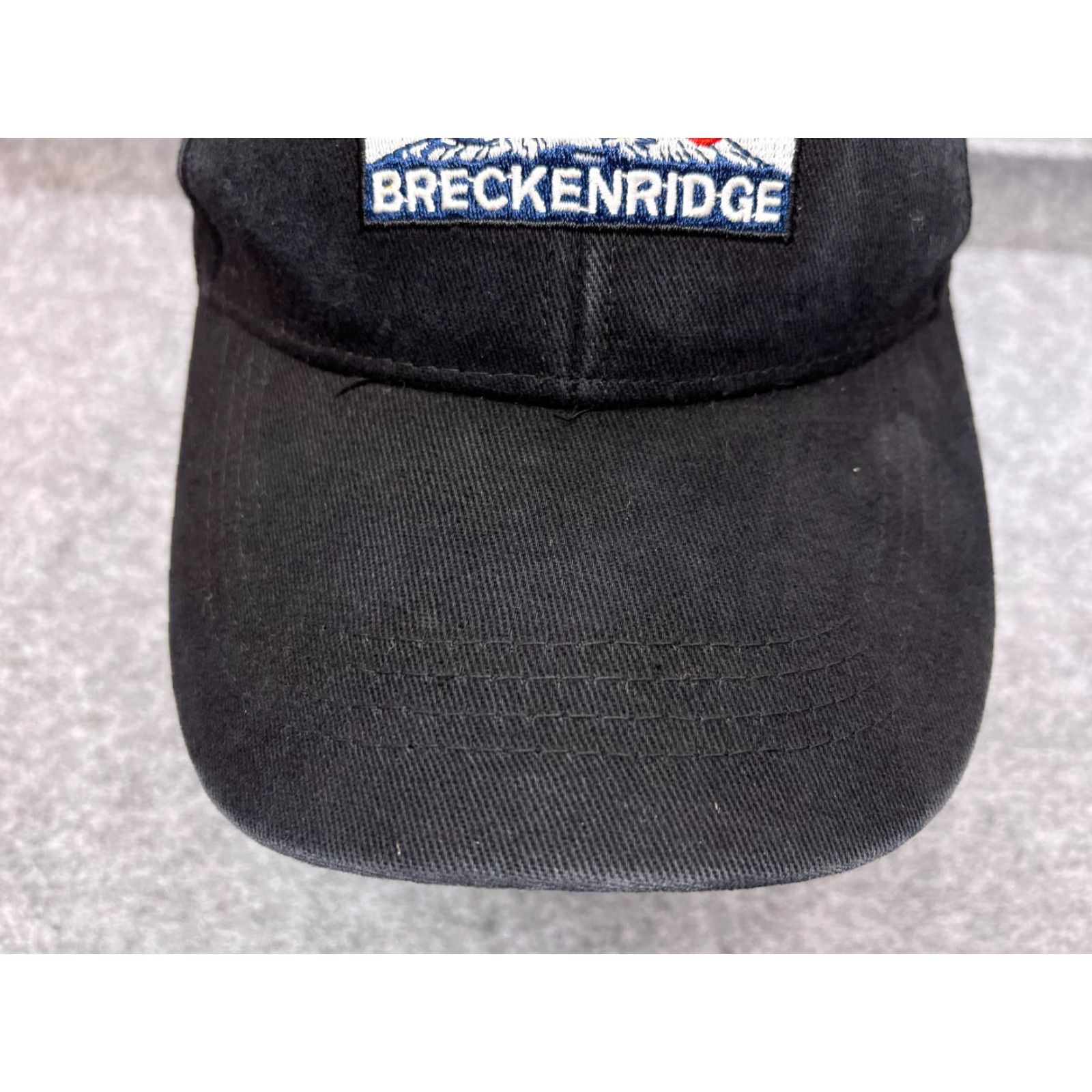 Vintage Breckenridge Hat Cap Adjustable OS Cotton Blend Adult Black Baseball Cap Men Brand Breckenridge Size ONE SIZE - 3 Thumbnail