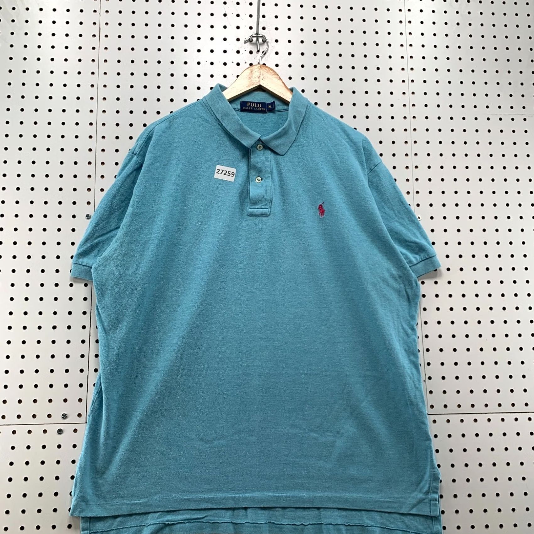 Polo Ralph Lauren Polo Ralph Lauren Shirt Mens XL Blue Pink Pony Short Sleeve Collared 26.5x29 Size US XL / EU 56 / 4 - 2 Thumbnail