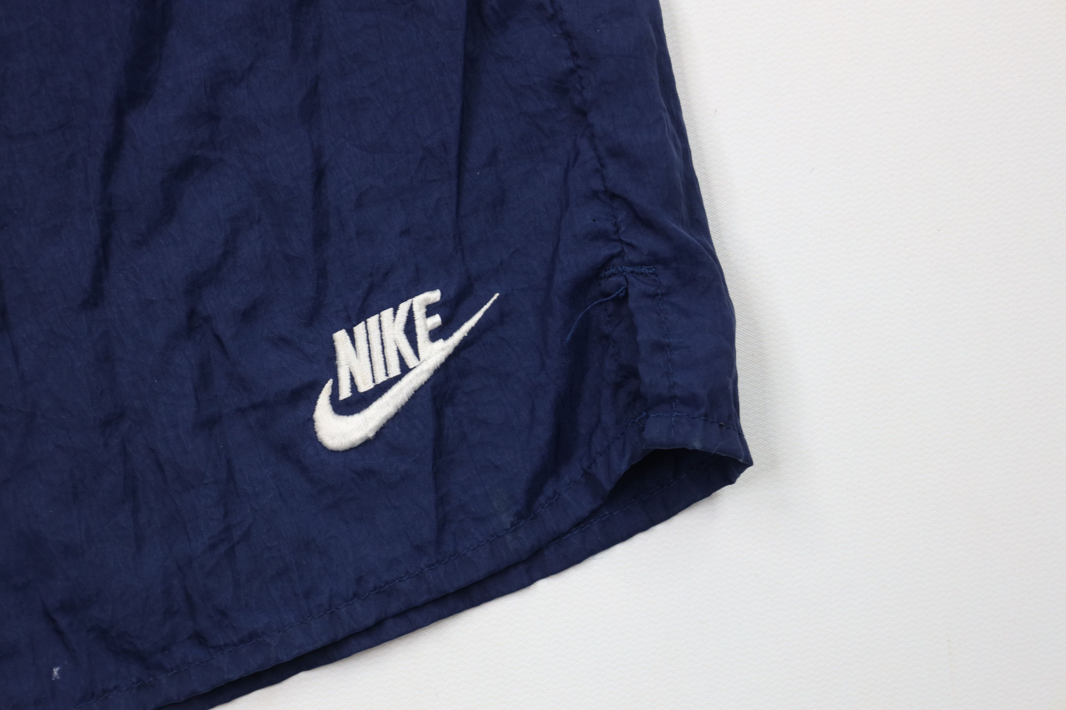 Nike Vintage 90s Nike Big Swoosh Lined Shorts Swim Trunks Blue Size US 32 / EU 48 - 5 Thumbnail