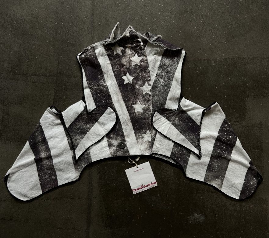 Nozomi Ishiguro Nozomi Ishiguro USA Flag Deconstructed Vest Size M / US 6-8 / IT 42-44 - 2 Thumbnail