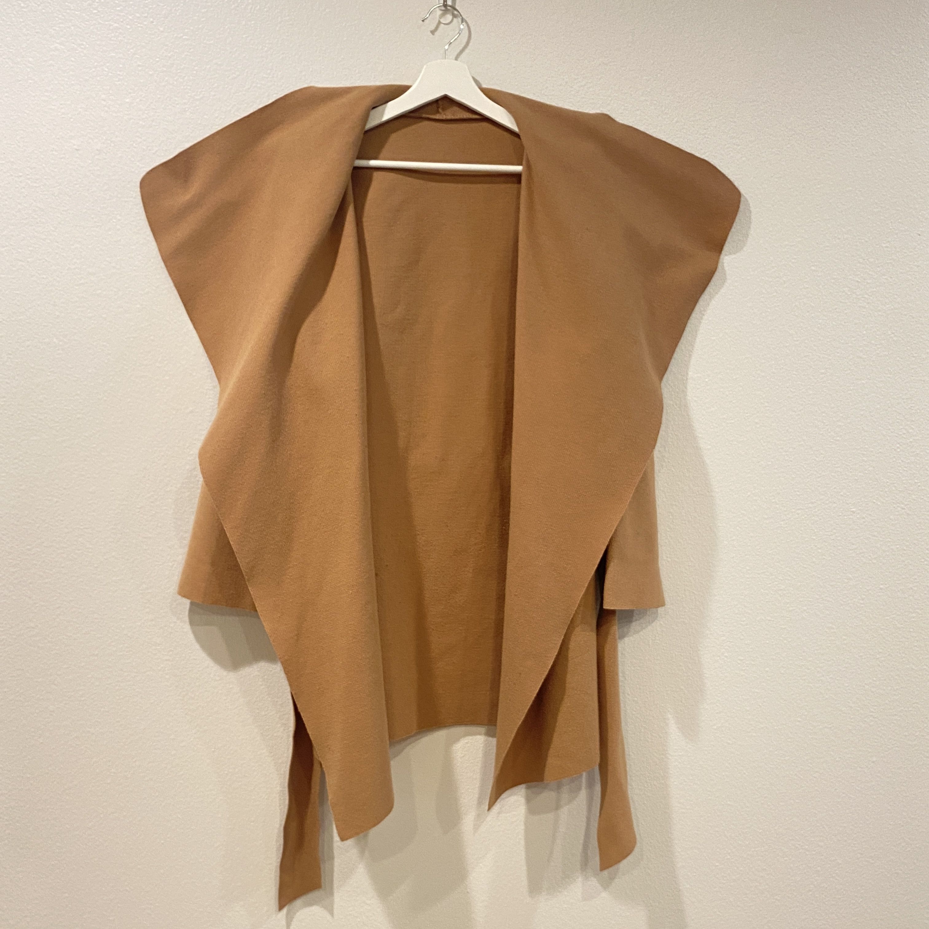 Other Tan Brown Mid-Length Wrap Coat Belted Minimalist Outerwear Size S / US 4 / IT 40 - 7 Thumbnail