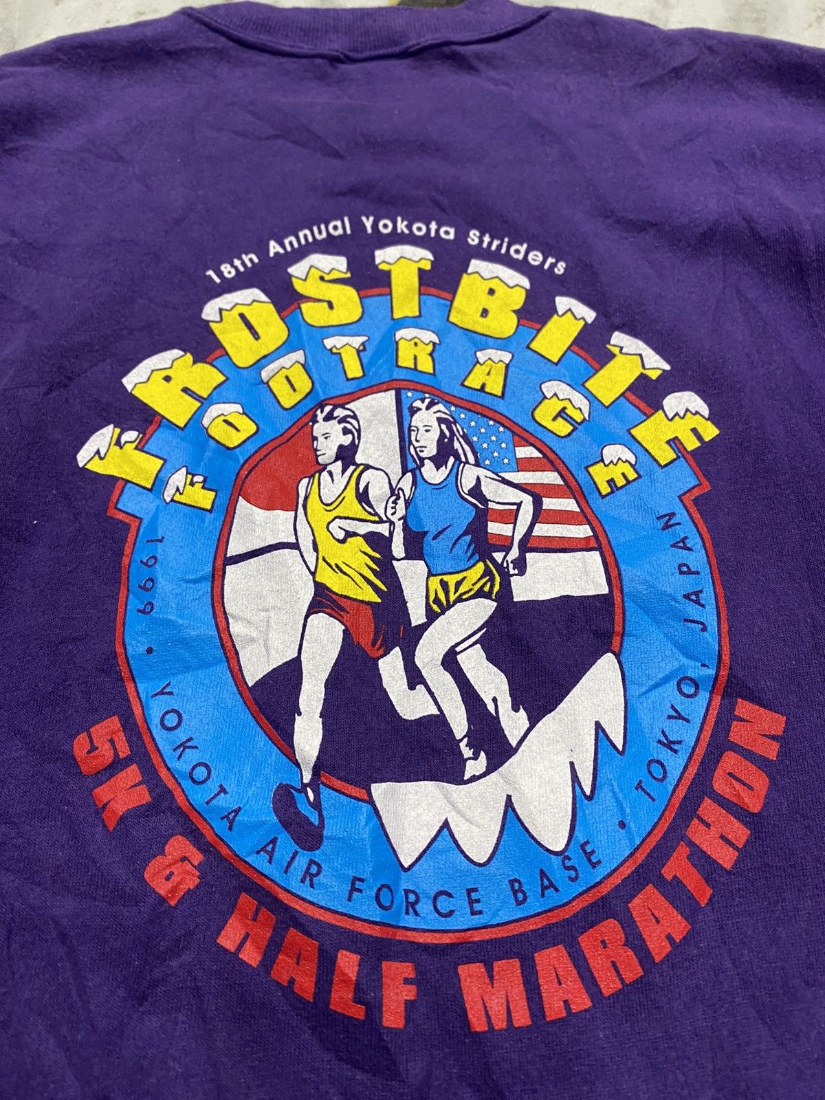 Vintage Vintage Running Marathon japan 🇯🇵 usa🇺🇸 sweashirt Size US M / EU 48-50 / 2 - 2 Thumbnail