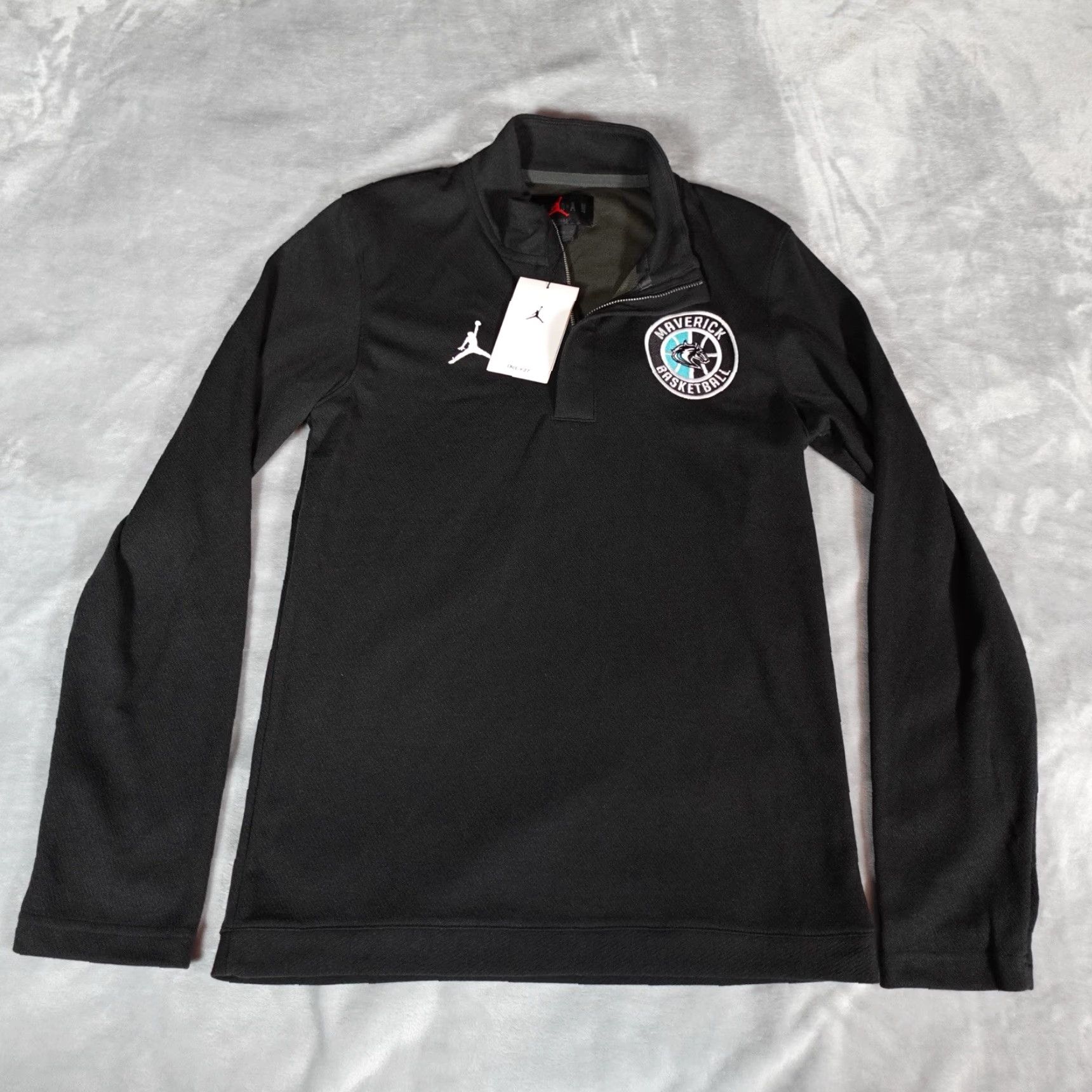 Jordan Brand Archbishop McCarthy High School Mavericks Jordan 1/4 Zip Pullover Mens XS Black Size US XS / EU 42 / 0 - 2 Thumbnail