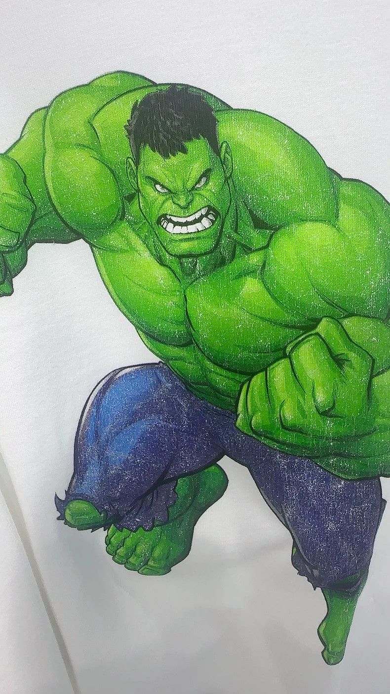 Balenciaga Balenciaga Green Giant Hulk Marvel Collab White Short Slee Size US XXS / EU 40 - 6 Thumbnail