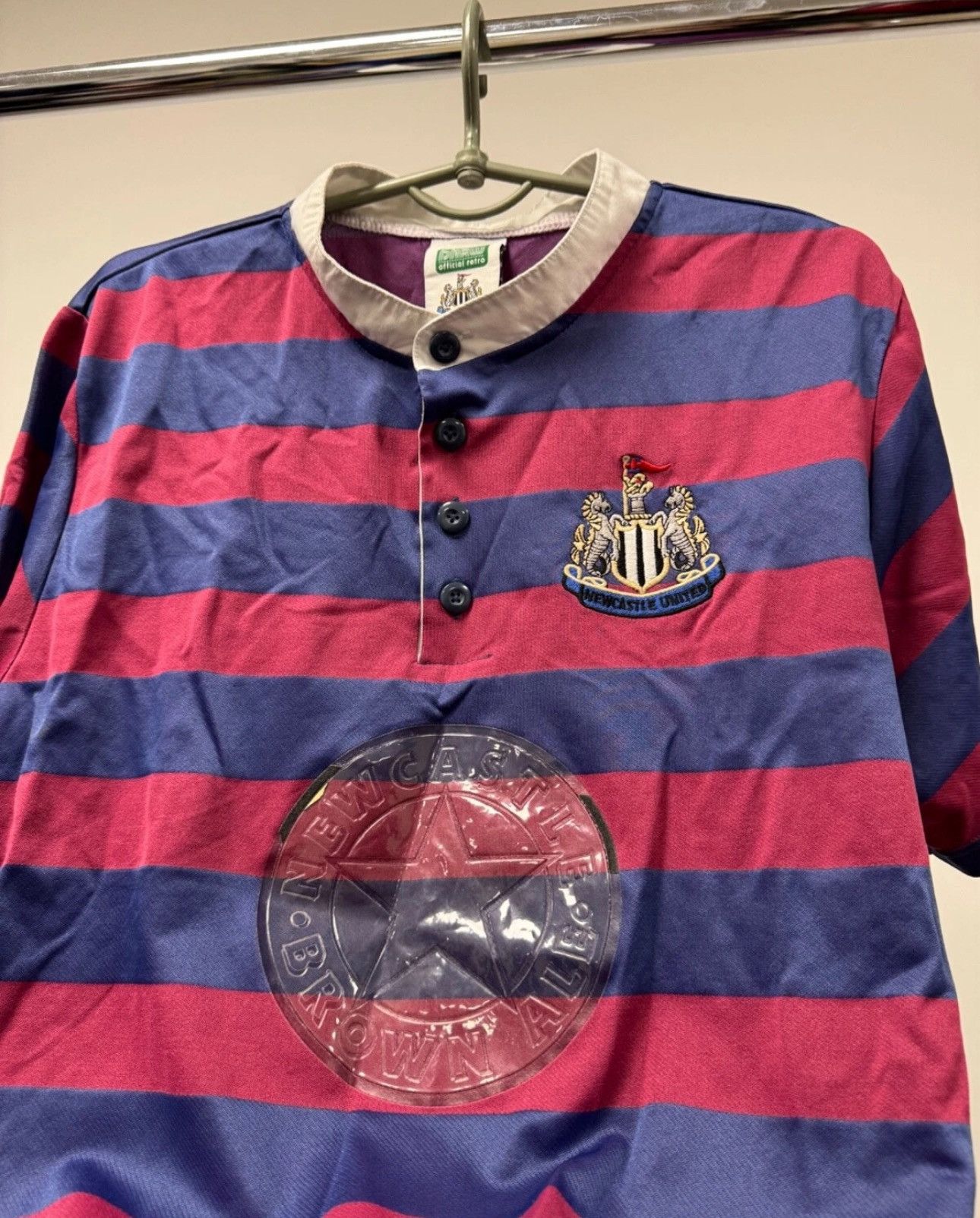 Other NEWCASTLE UNITED 1995 1996 AWAY JERSEY SCORE DRAW RETRO Size US M / EU 48-50 / 2 - 4 Thumbnail