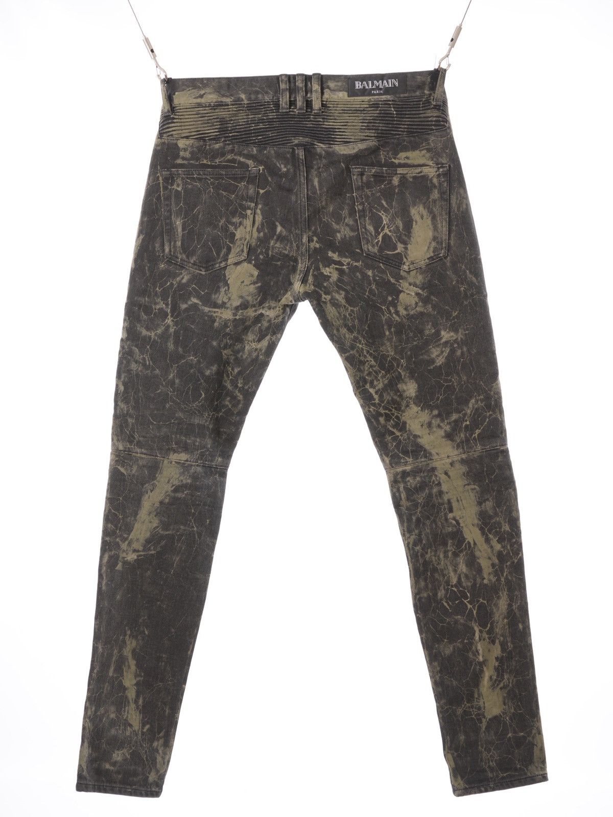 Balmain Balmain Blue Acid Washed Denim Biker Jeans 34 Size US 34 / EU 50 - 3 Thumbnail