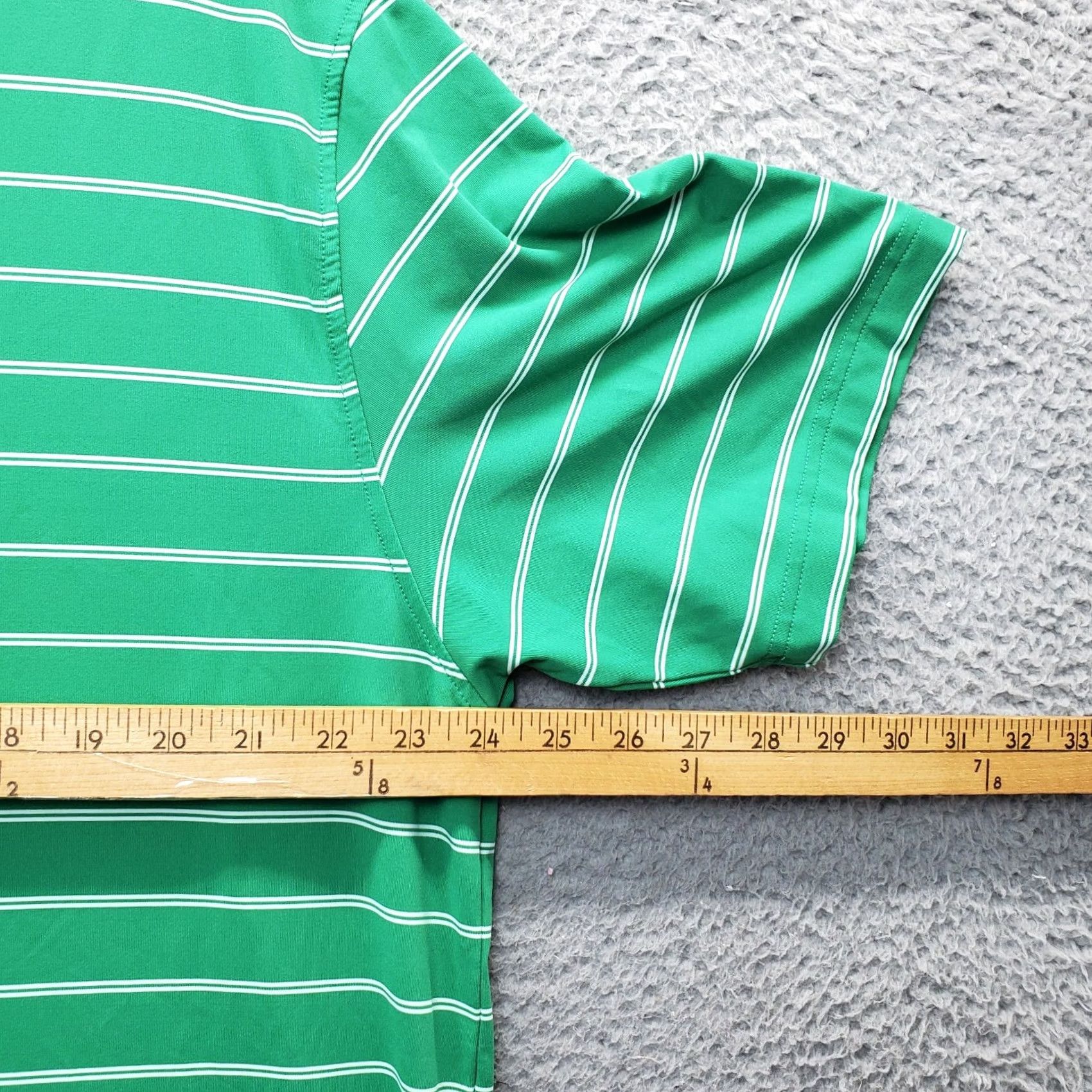 Vintage Full Turn Polo Shirt Mens XL Multi Striped Performance Stretch Short Sleeve Size US XL / EU 56 / 4 - 7 Thumbnail