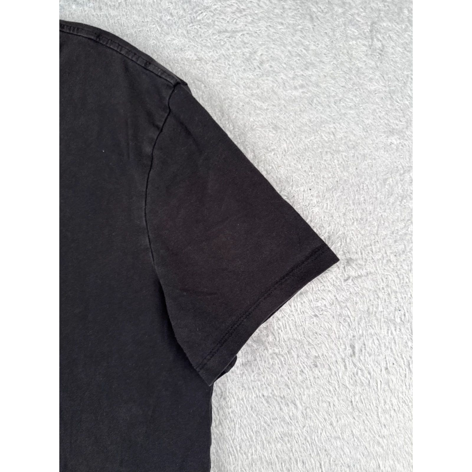 Tommy Hilfiger Tommy Hilfiger Shirt Men Medium Black Short Sleeve Crew Neck Cotton Logo Casual Size US M / EU 48-50 / 2 - 2 Thumbnail