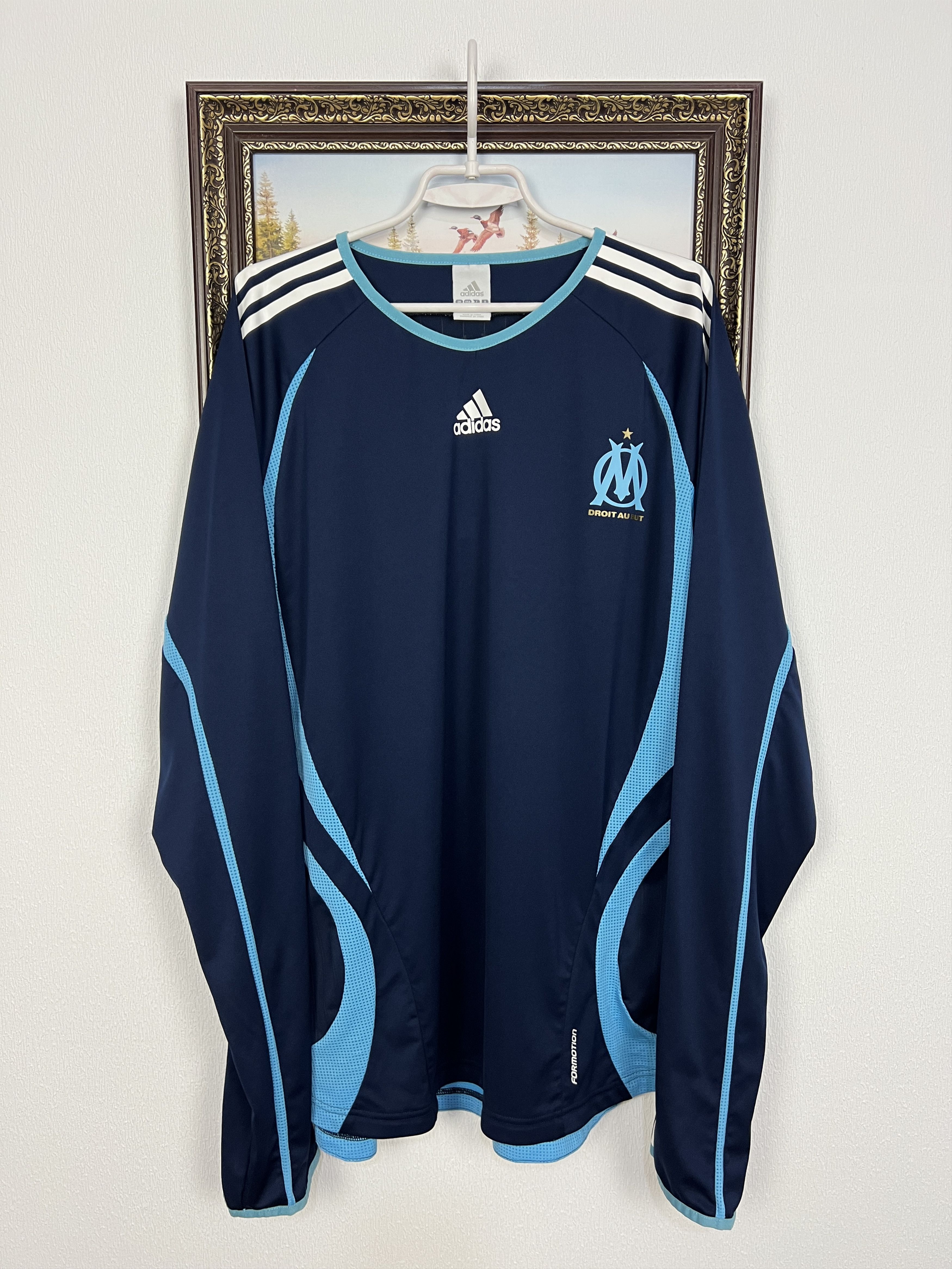 Adidas Marseille Formotion Football Sweatshirt TrackTop Long Sleeve Size US XXL / EU 58 / 5 - 1 Thumbnail