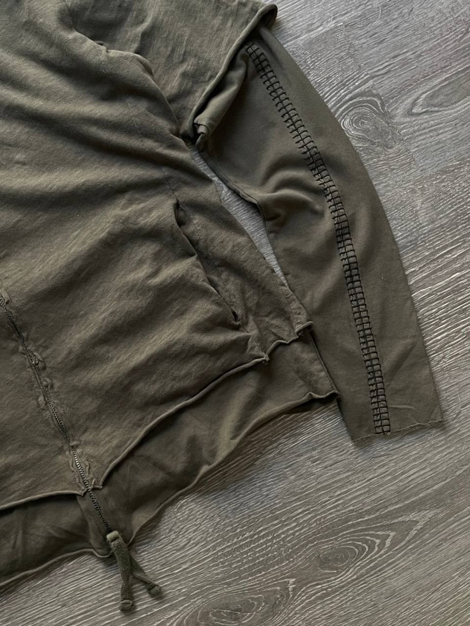 Thom Krom Thom Krom Avant Garde Double Layer Green Zip Hoodie Size US M / EU 48-50 / 2 - 11 Thumbnail