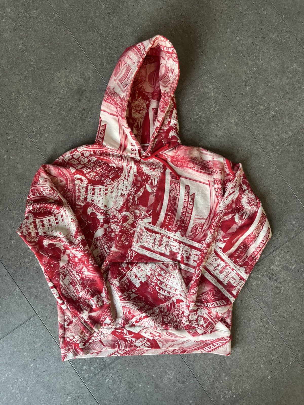 SUPREME BLING HOODED SWEATSHIRT SIZE L