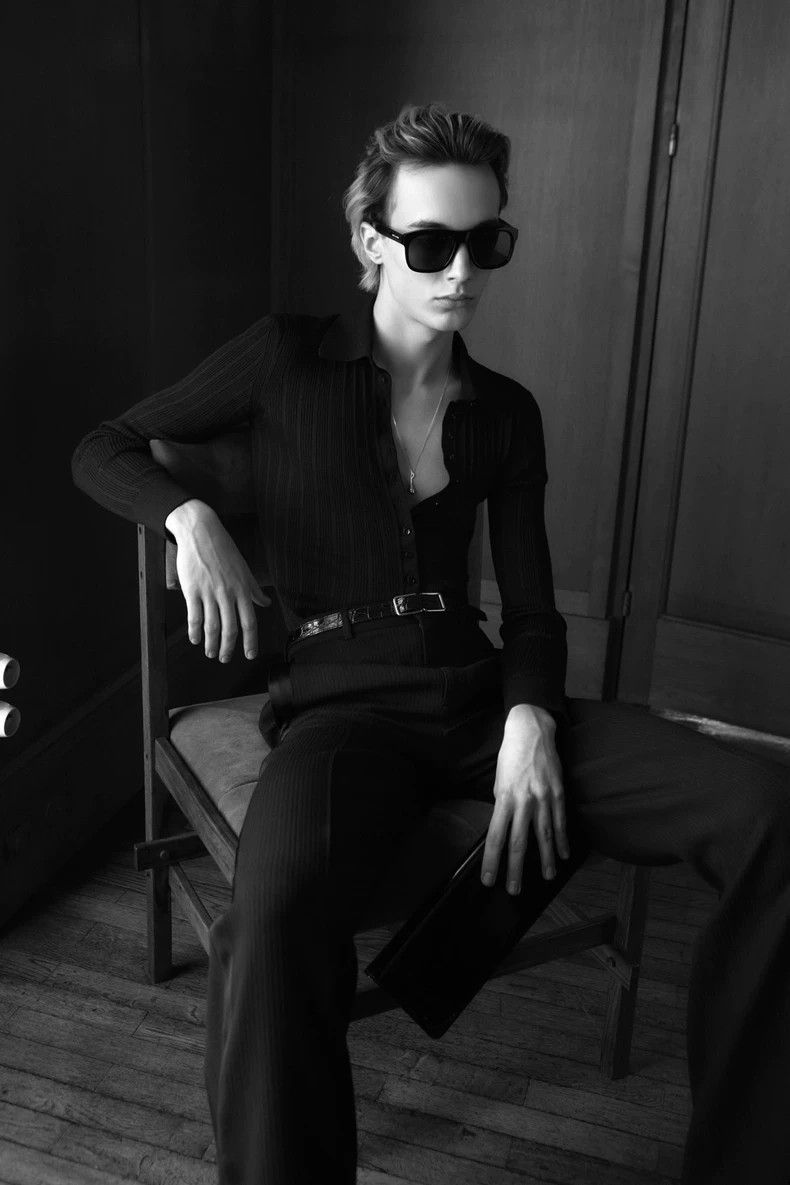 Saint Laurent Paris Saint laurent paris size US 46 22fw poster black embossed Size US 30 / EU 46 - 7 Thumbnail
