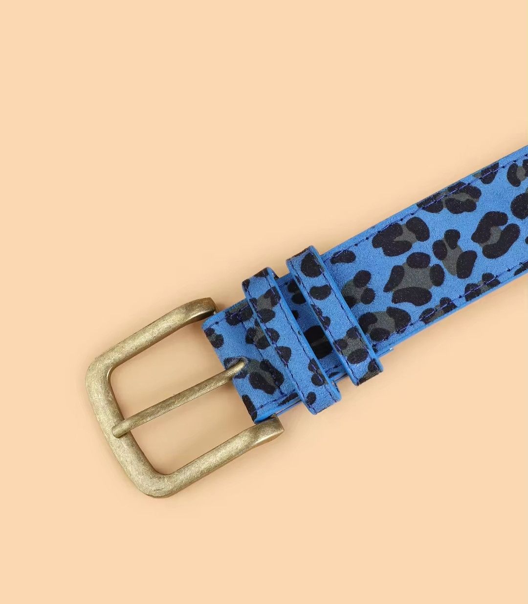 Japanese Brand × Vintage Blie Leopard Printed Belt Size ONE SIZE - 2 Thumbnail