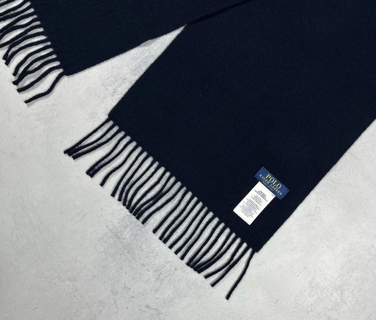Polo Ralph Lauren Polo Ralph Lauren Bear 100% Virgin Wool Scarf One Size Navy Size ONE SIZE - 9 Thumbnail