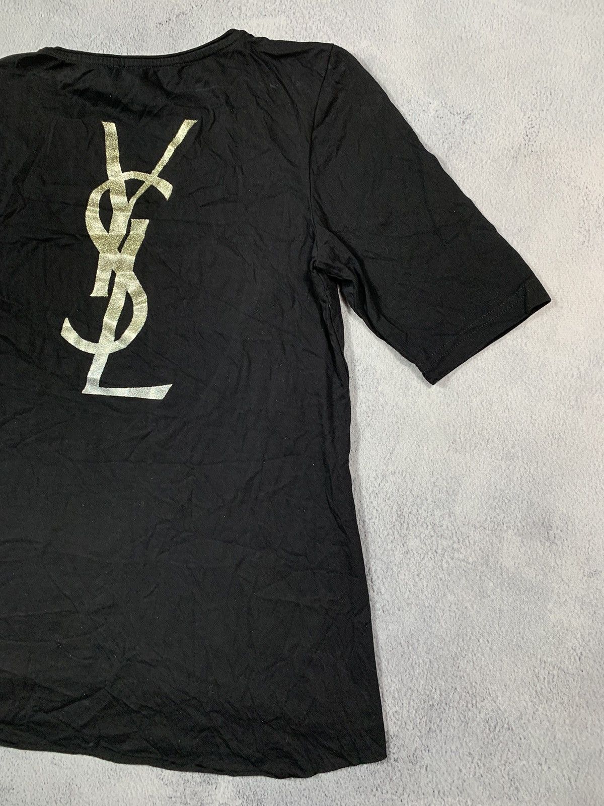 Yves Saint Laurent Vintage Y2K Yves Saint Laurent uniform biglogo tee size M Size M / US 6-8 / IT 42-44 - 2 Thumbnail