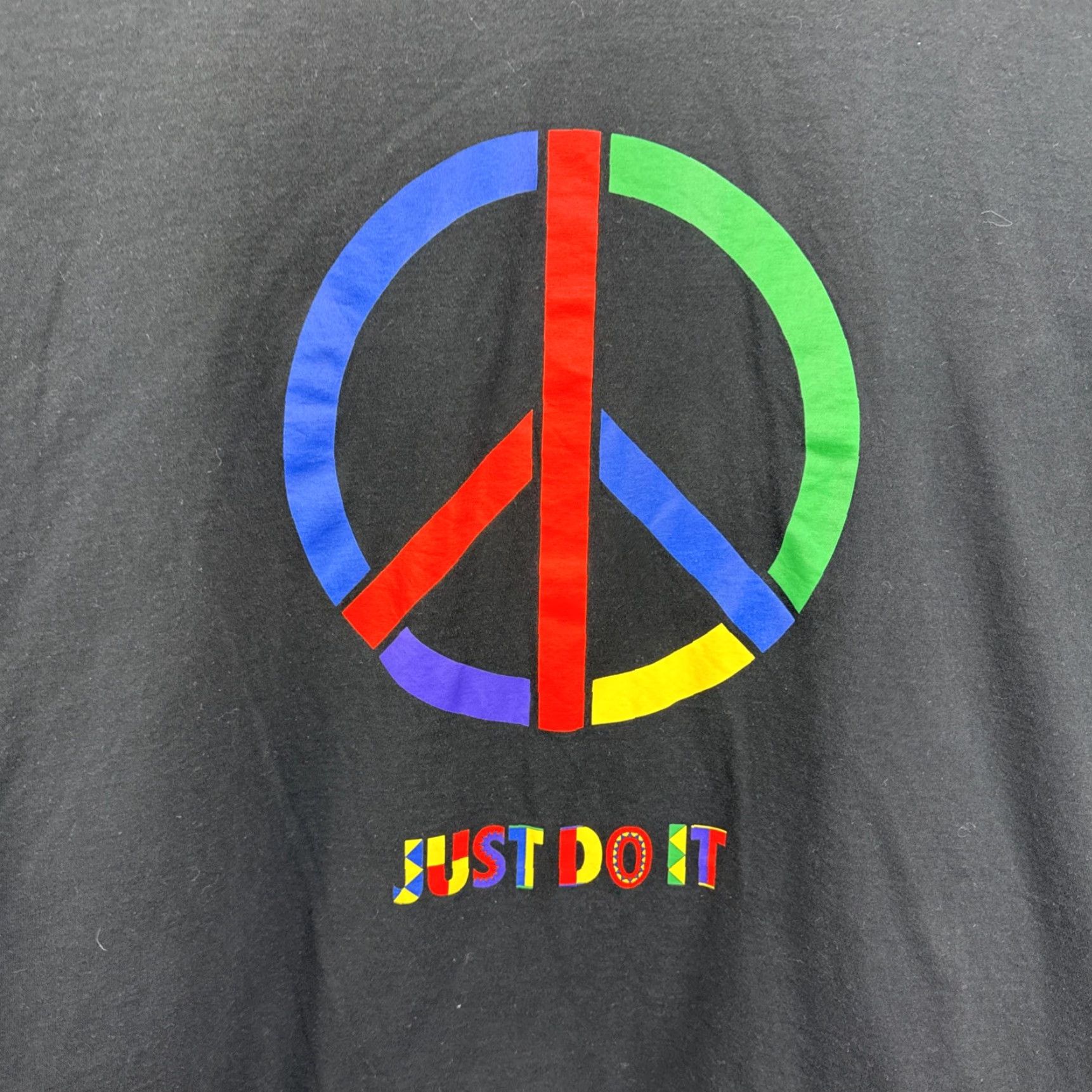 Nike Nike T Shirt Mens 3XL Black Peace Graphic Urban Jungle Gym Pack Crew Neck Short Sleeve Size US XXL / EU 58 / 5 - 2 Thumbnail