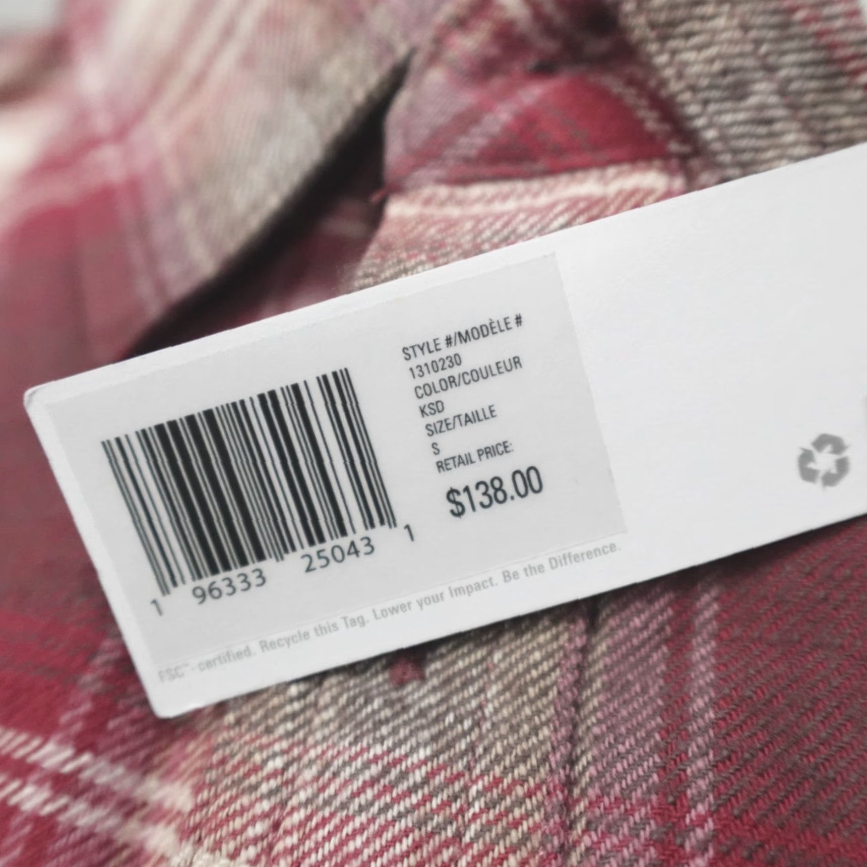 Outerknown Outerknown Button-Up Shirt Men S Flannel Plaid Thick All Seasons Heavyweight Multicolor Long Sleeve Casual Travel Size US S / EU 44-46 / 1 - 3 Thumbnail