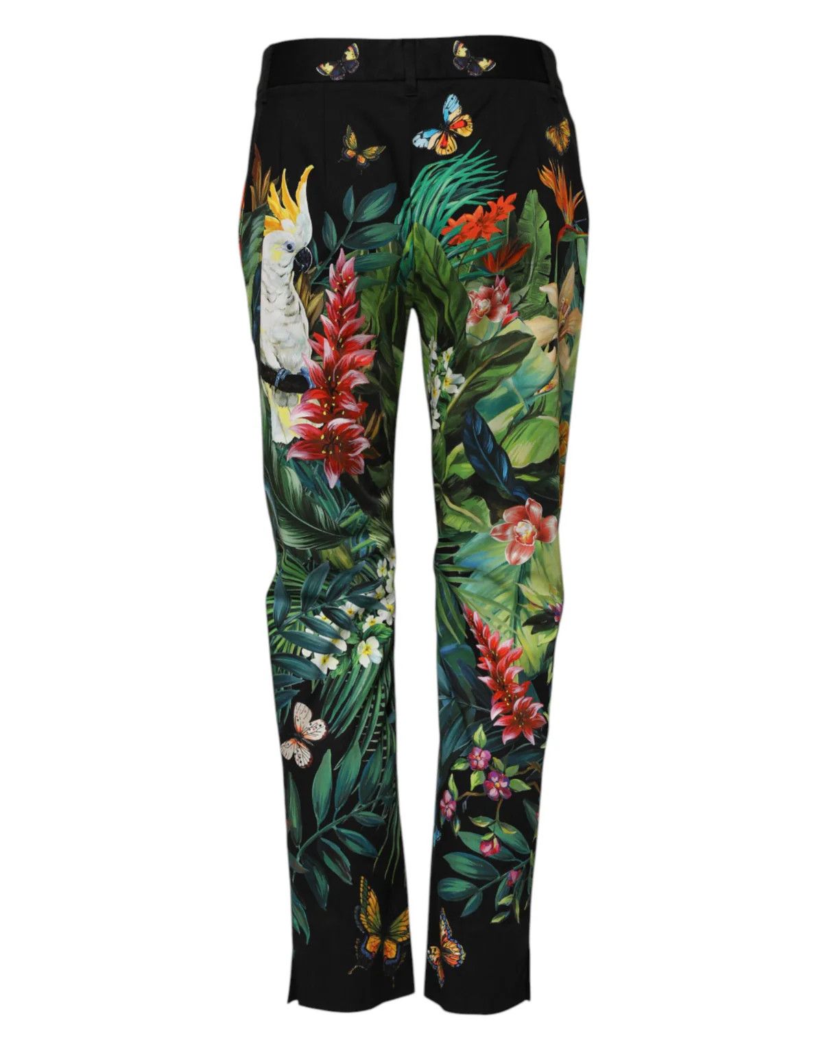 Dolce & Gabbana o1y0925 Floral-Print Casual Pant in Multicolor Size 26" / US 2 / IT 38 - 2 Thumbnail