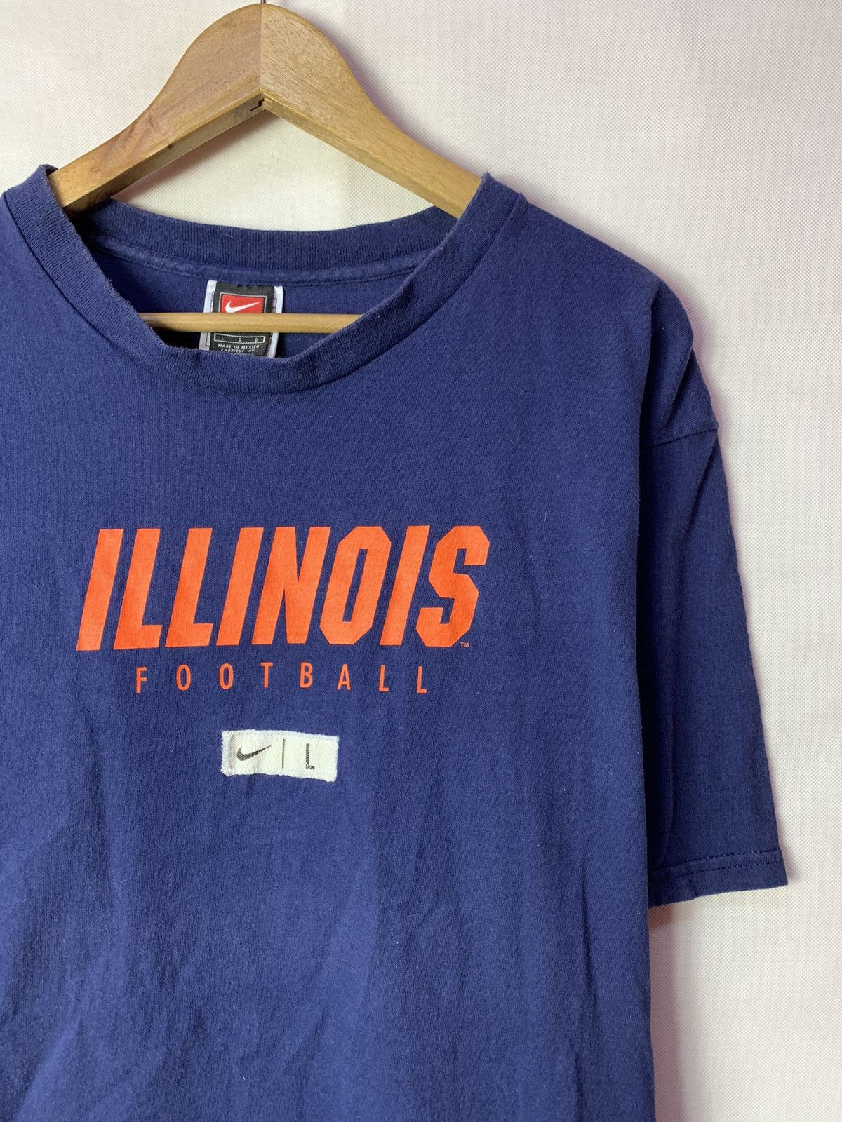 Nike ✔️Nike Illinois Football Swoosh Tee NFL Size US L / EU 52-54 / 3 - 2 Thumbnail