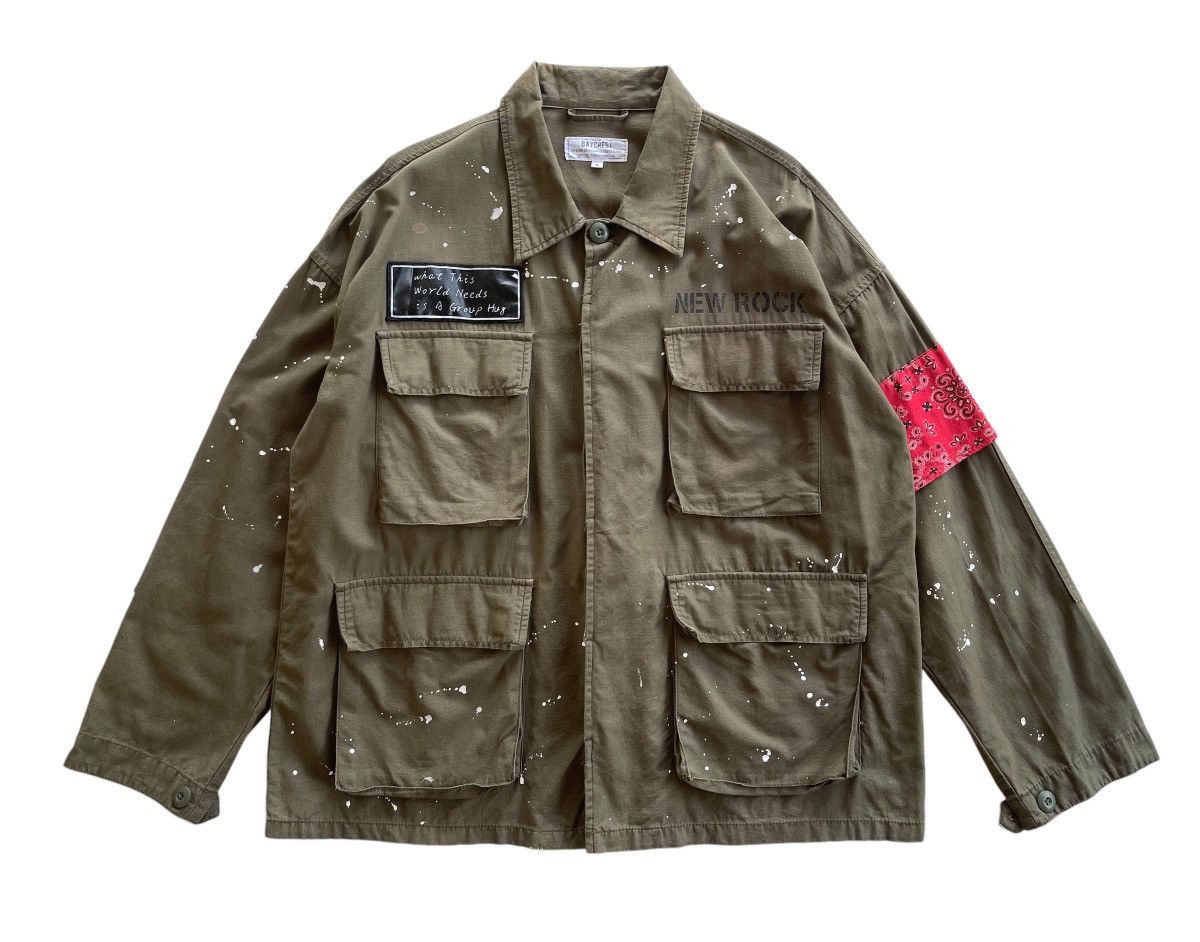 Japanese Brand Baycrest Paint Splash Fatique Field Jacket Size US L / EU 52-54 / 3 - 3 Thumbnail