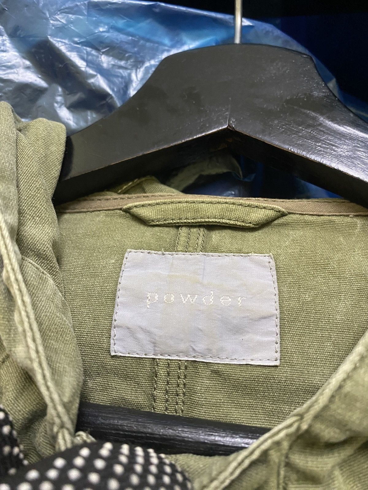 Other Powder Olive Green Hooded Canvas Jacket - Japanese Workwear Size US M / EU 48-50 / 2 - 4 Thumbnail