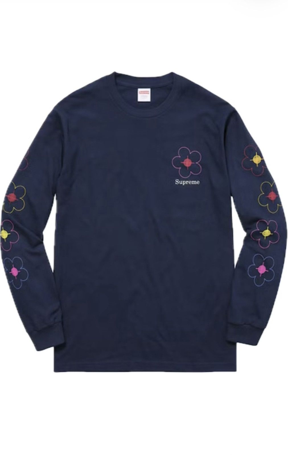 Supreme Supreme Been Hit Longsleeve Tee Navy SZ XL SS17 Size US XL / EU 56 / 4 - 1 Thumbnail
