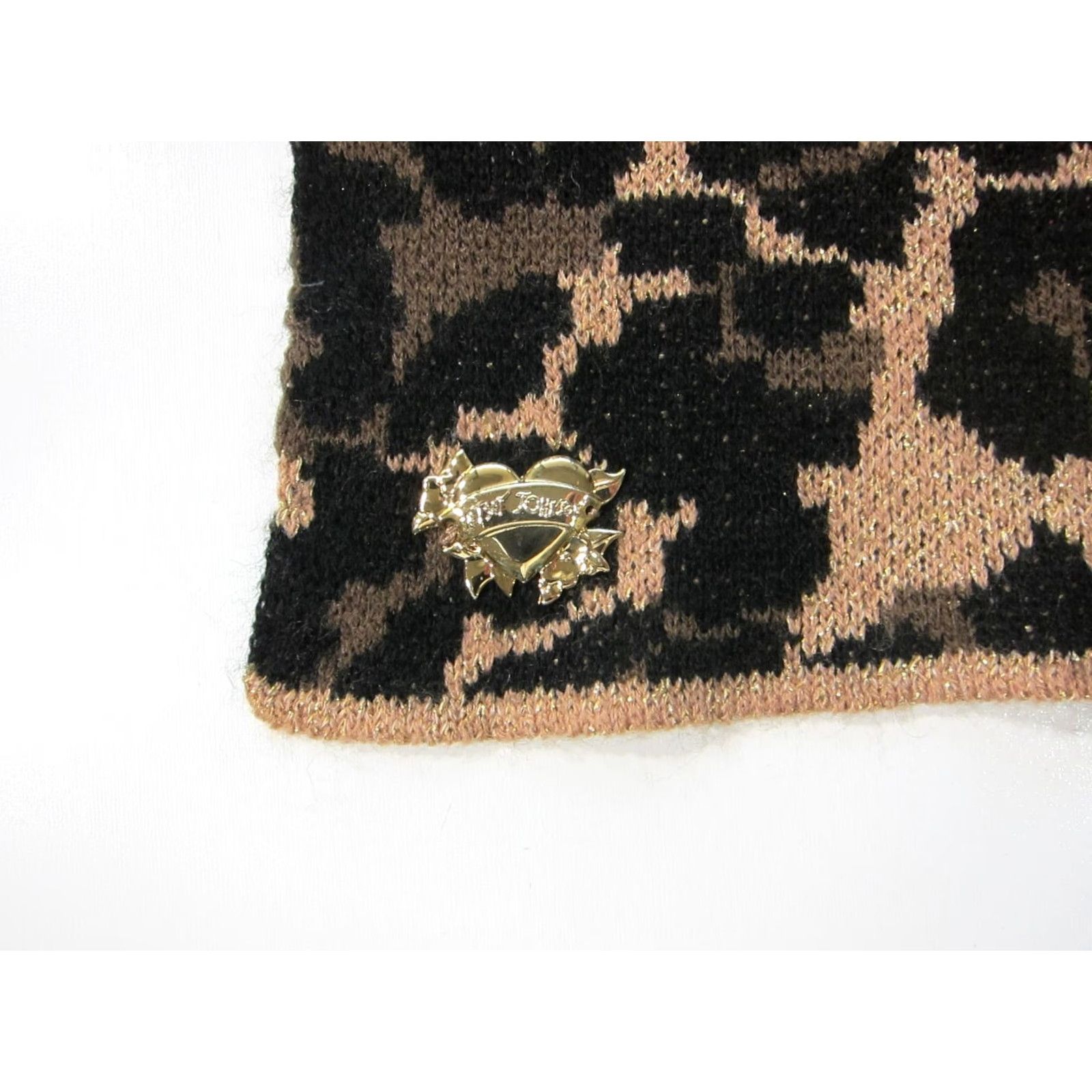 Betsey Johnson Betsey Johnson Pink Floral Brown Leopard Soft Warm Cozy Rectangle Neck Scarf Size ONE SIZE - 5 Thumbnail