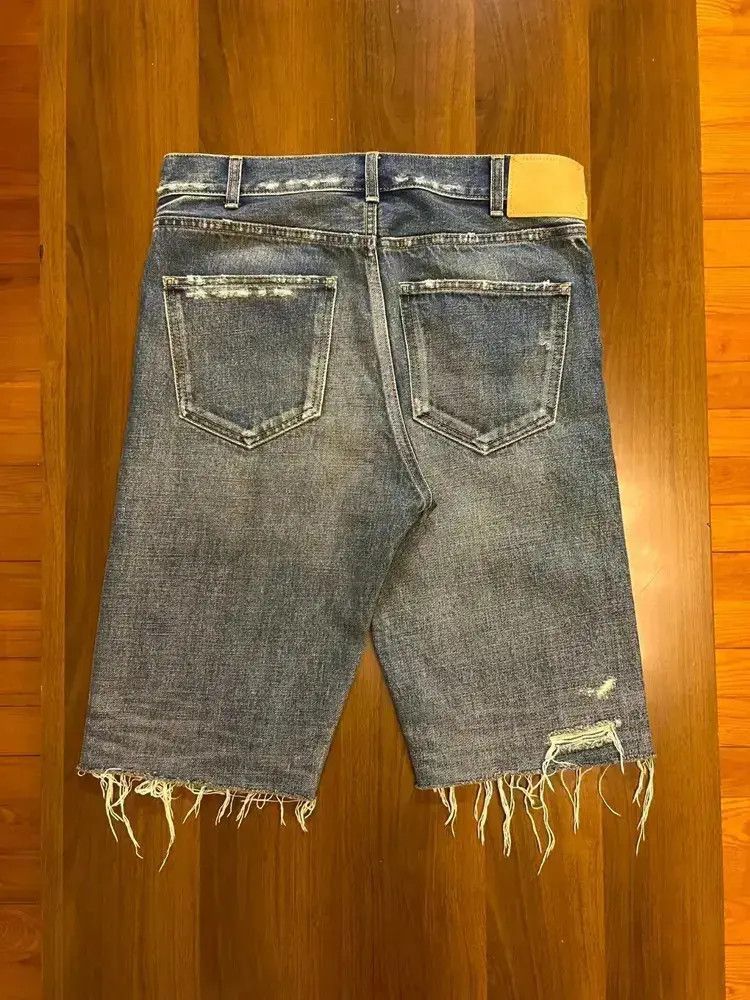 Celine Celine 22SS DIstressed Washed Denim Shorts-2505 Size US 30 / EU 46 - 2 Thumbnail