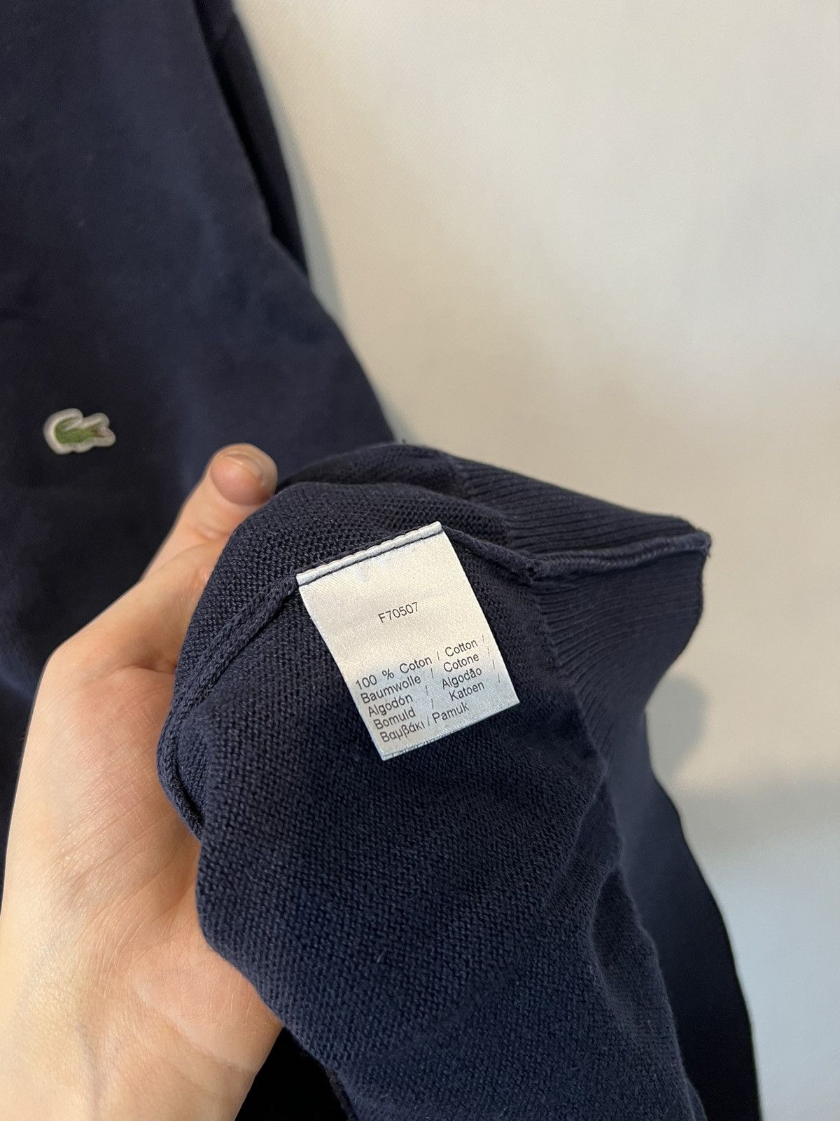 Lacoste Sweater Lacoste logo 100% cotton Size US L / EU 52-54 / 3 - 4 Thumbnail