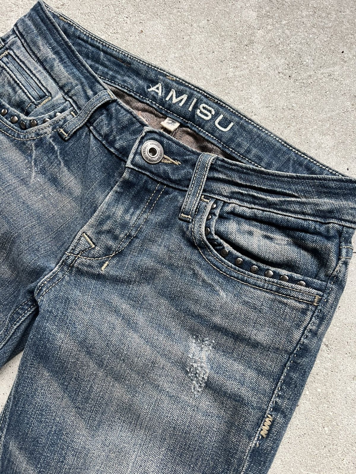 Hysteric Glamour × If Six Was Nine × Le Grande Bleu (L.G.B.) Rare Distressed Flared IfSixWasNine style jeans LGB Y2K Size 27" / US 4 / IT 40 - 3 Thumbnail