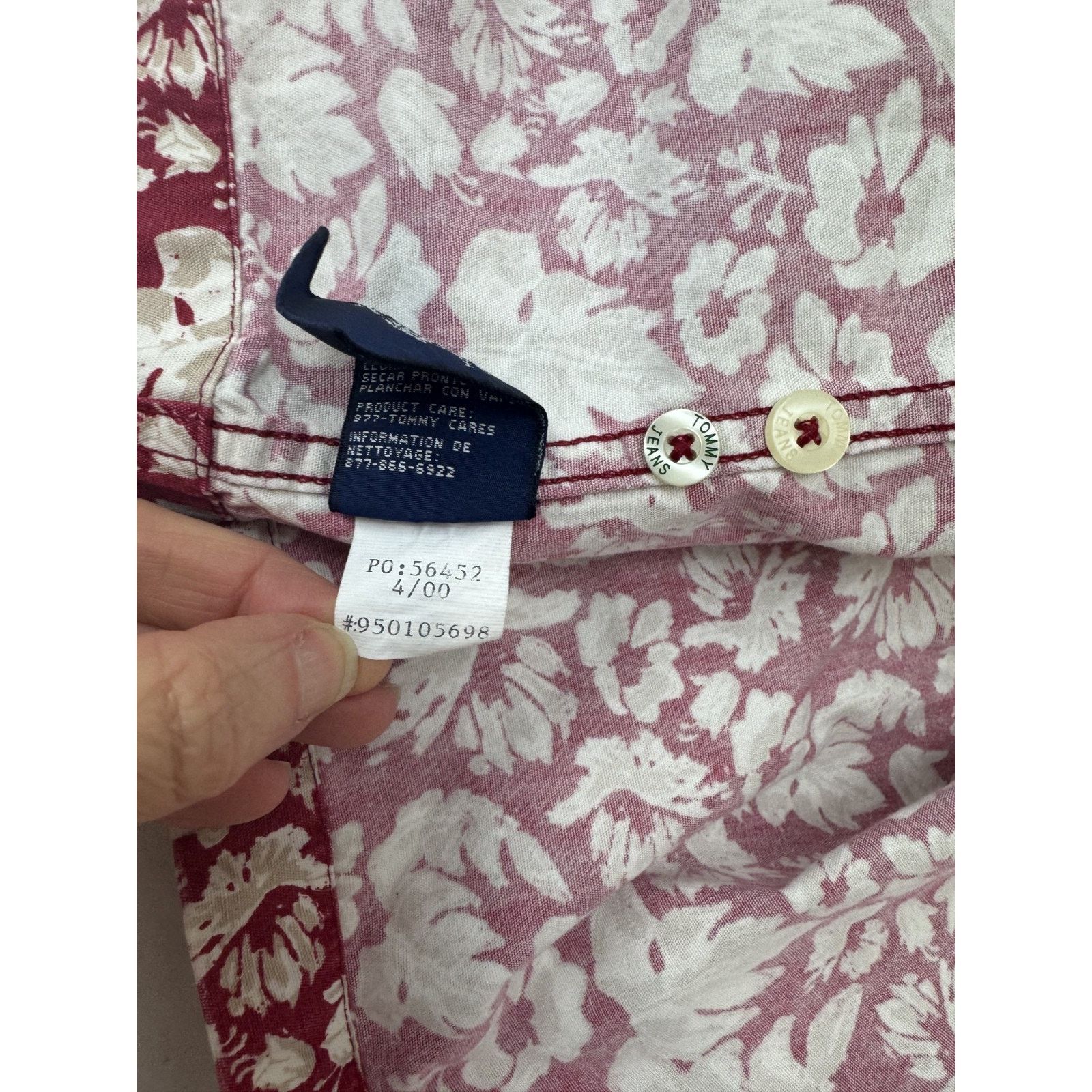 Tommy Hilfiger Y2K Vintage Tommy Hilfiger Hawaiian Shirt Button Floral XL Size US XL / EU 56 / 4 - 4 Thumbnail