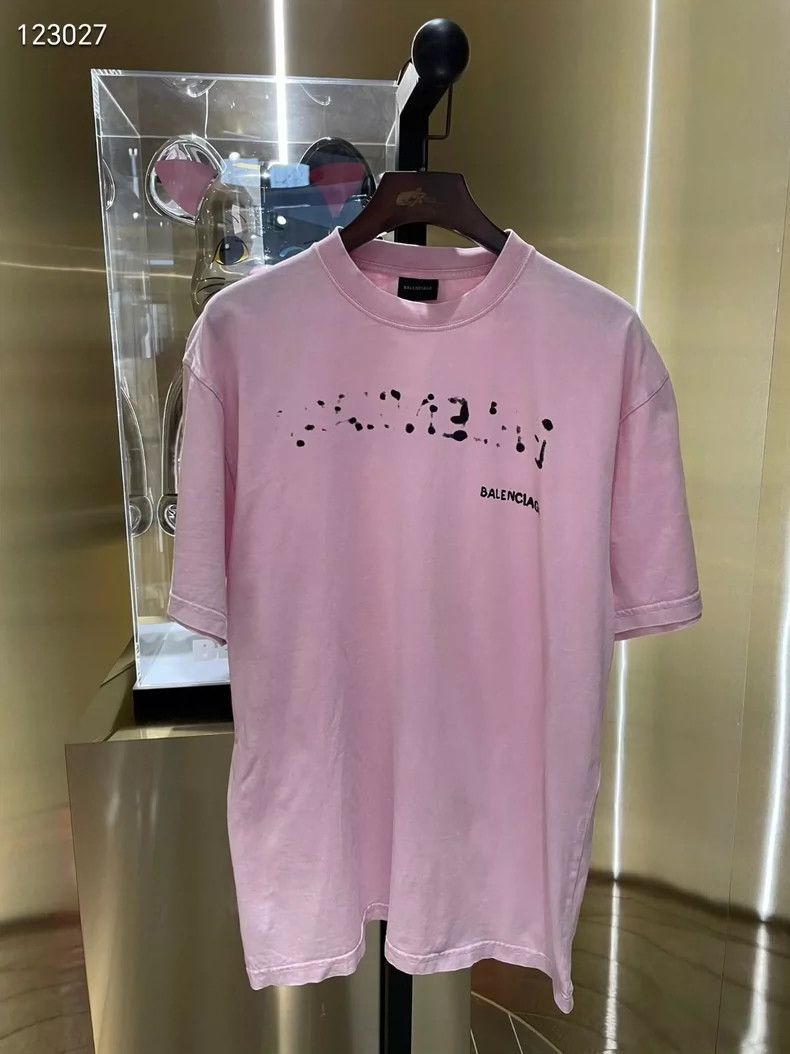 Balenciaga Balenciaga Pink front and back letter blurred shadow washe Size US XS / EU 42 / 0 - 1 Thumbnail