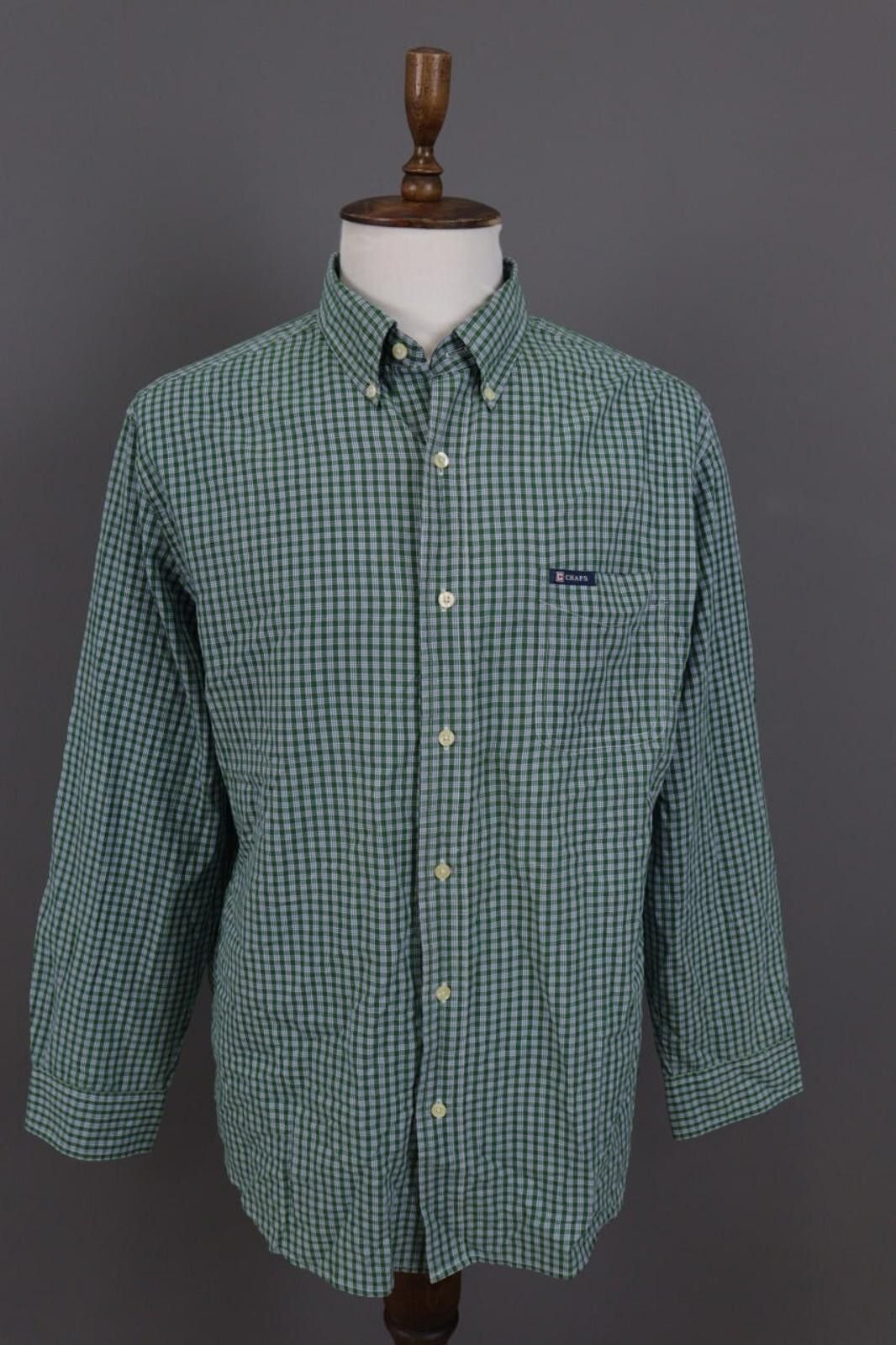 Chaps Men Chaps Easy Care Check Button Up Dress Shirt XL Size US XL / EU 56 / 4 - 1 Thumbnail