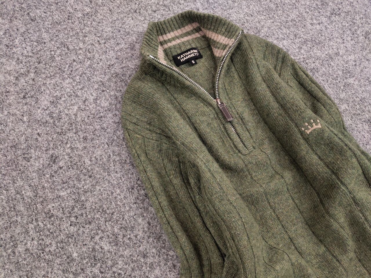 Katharine Hamnett London Vintage Katharine Hamnett Design Light Zip Wool Sweater Size US S / EU 44-46 / 1 - 7 Thumbnail