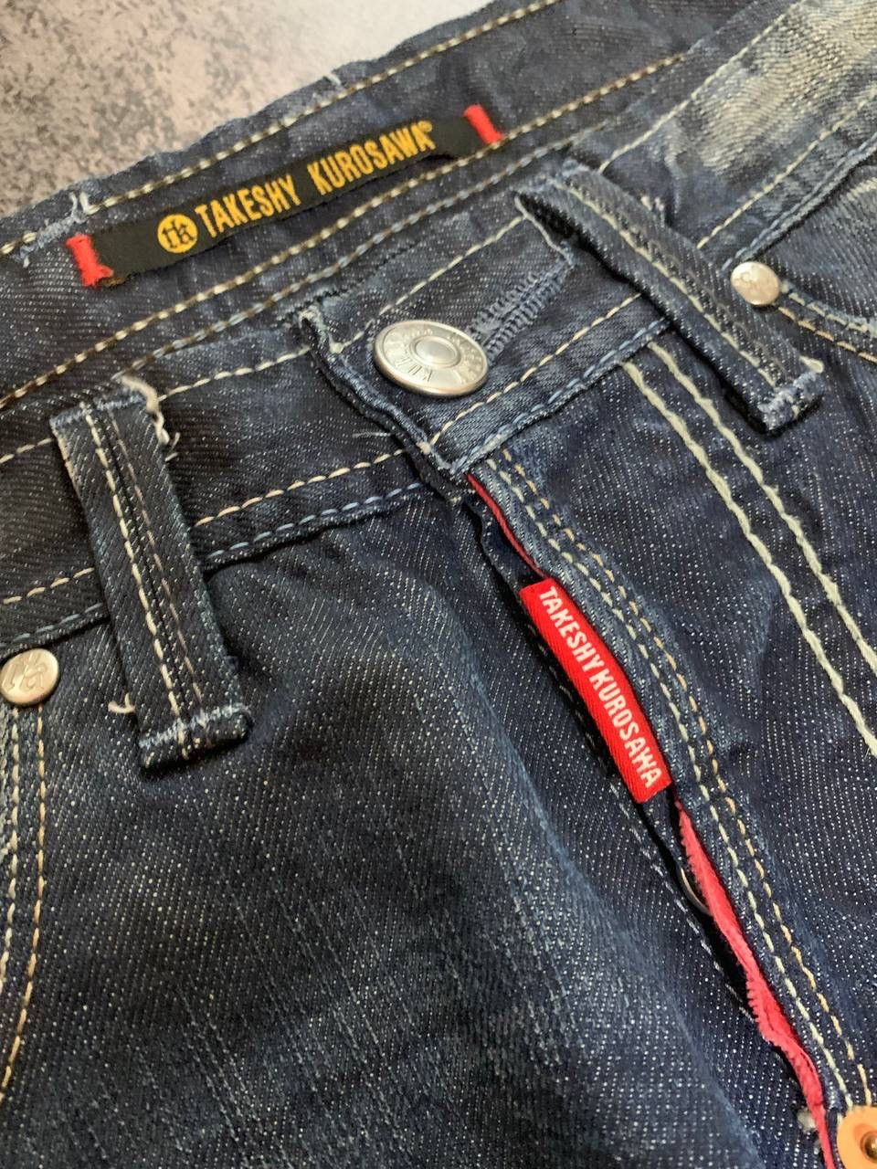 Japanese Brand × Takeshy Kurosawa × Vintage Takeshy Kurosawa Distressed Denim Jeans Japanese Style Size US 30 / EU 46 - 7 Thumbnail