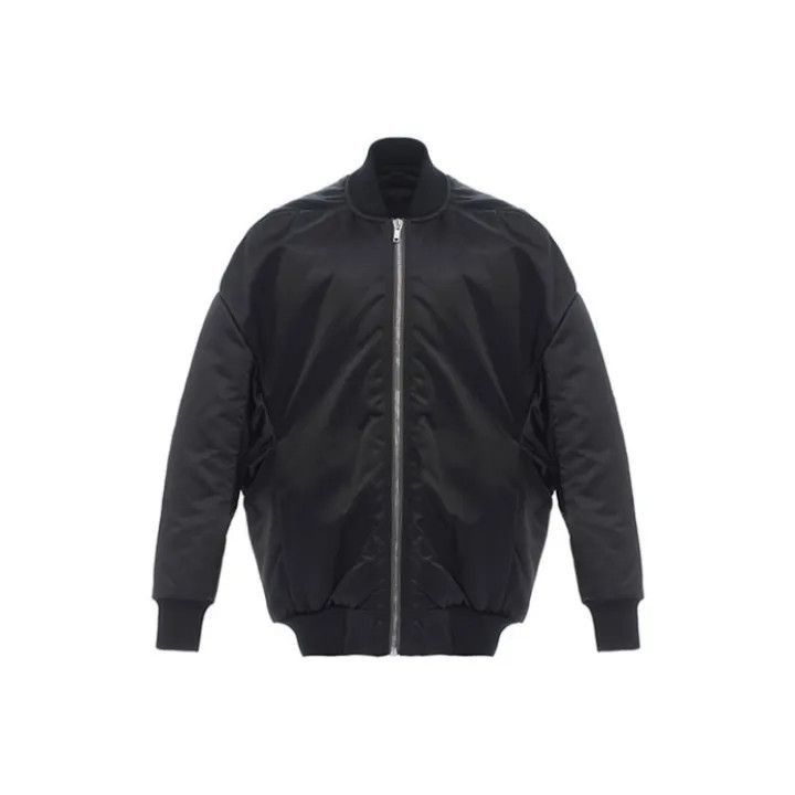 Rick Owens Rick Owens Black Zip-Up Baseball Jacket -2507 Size US L / EU 52-54 / 3 - 1 Thumbnail
